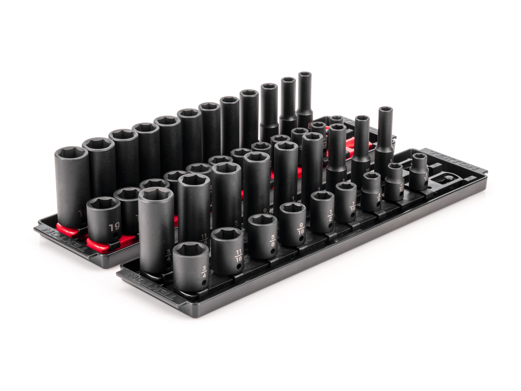 TEKTON 37-Piece Standard (SAE) and Metric 3/8-in Drive Set 6-point