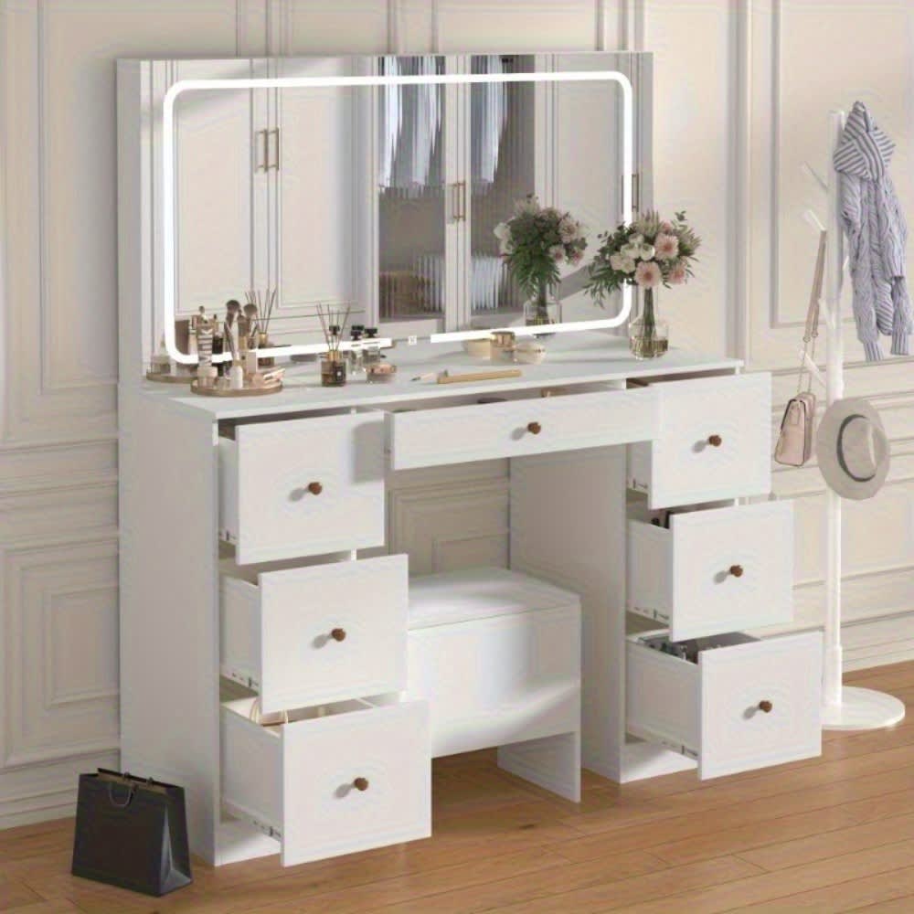 U-HOMY WJ-155WH-HM Bedroom-Vanities - View #7