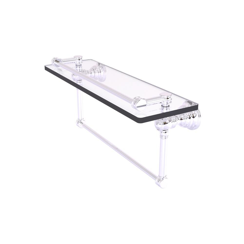 Allied Brass CL-1-16TB-GAL-PC Carolina Polished Chrome Wall mount Bathroom Shelf ( 16-in x 7.4-in x 5-in )