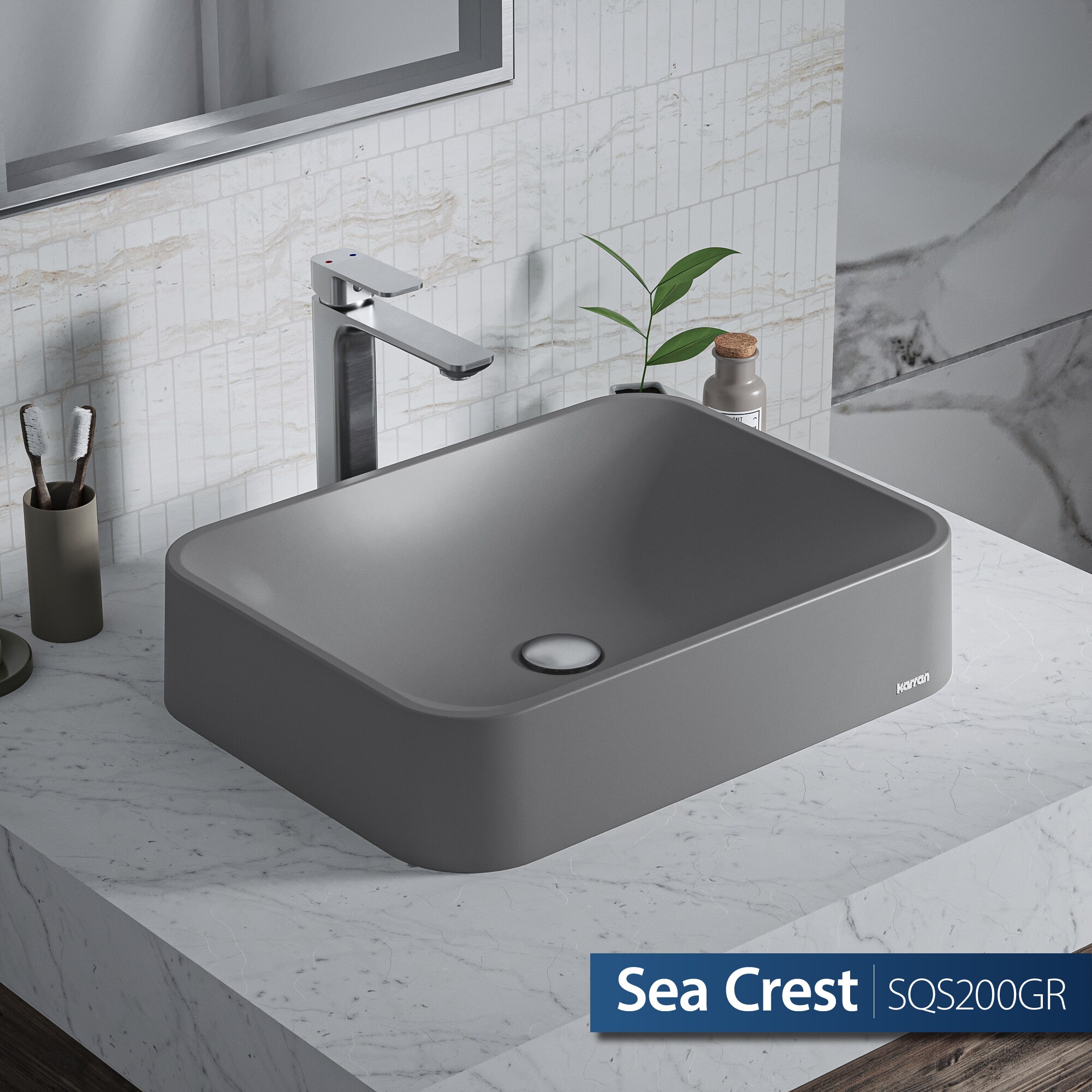 Karran SQS200GR Bath-Sink - View #2