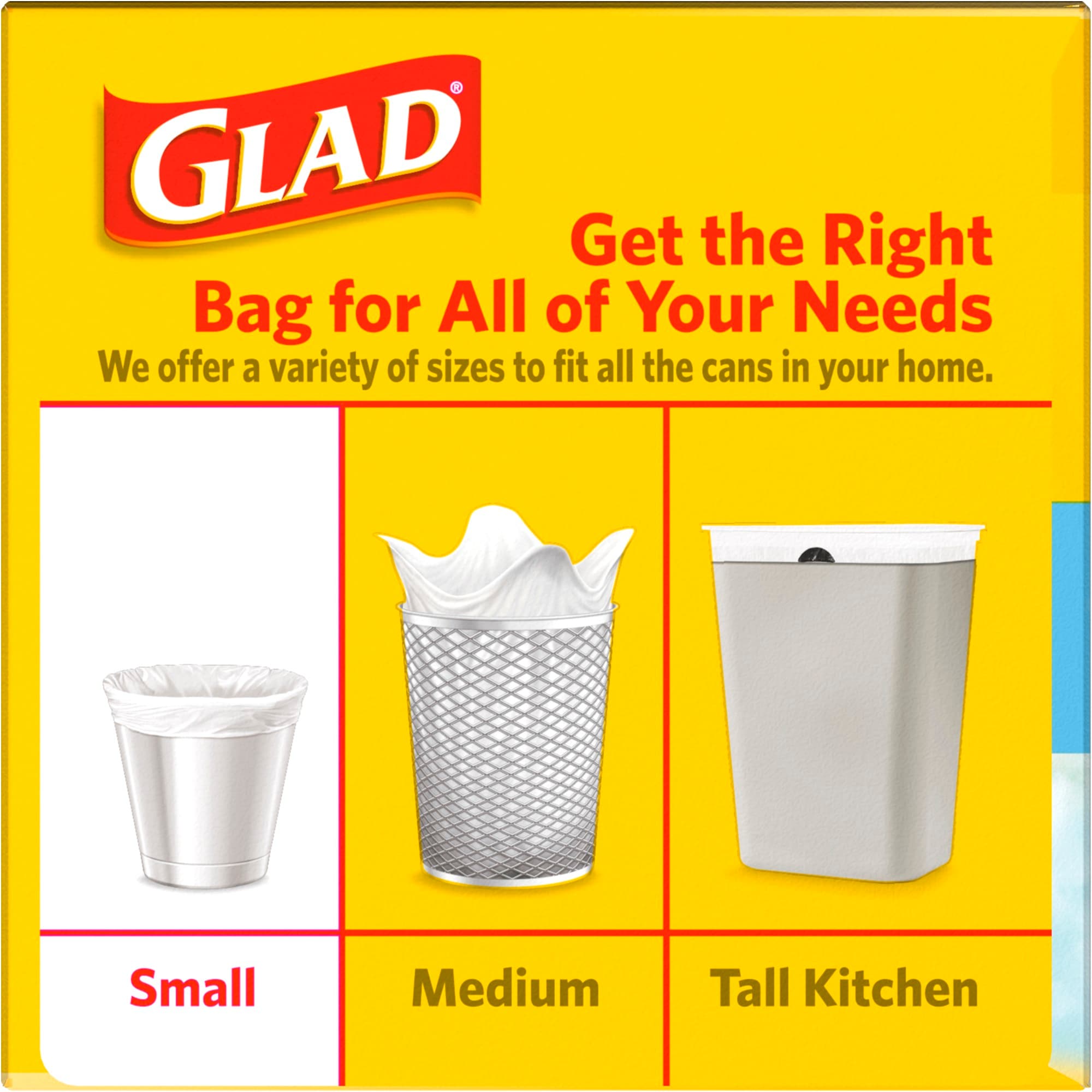 Glad OdorShield 4-Gallons Febreze Fresh Clean White Plastic Wastebasket  Flap Tie Trash Bag (26-Count)