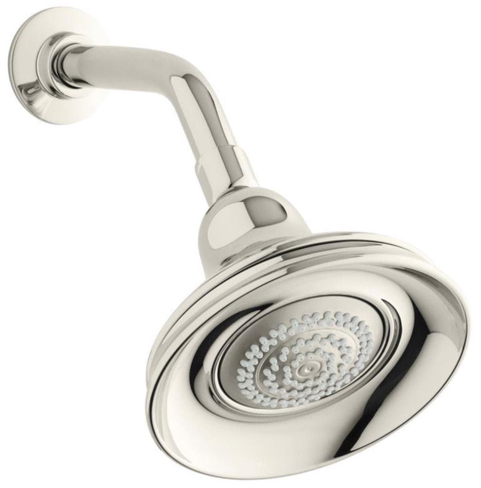 Kohler Bancroft Vibrant Polished Nickel Fixed Showerhead 175 Gpm 66 Lpm At 1096