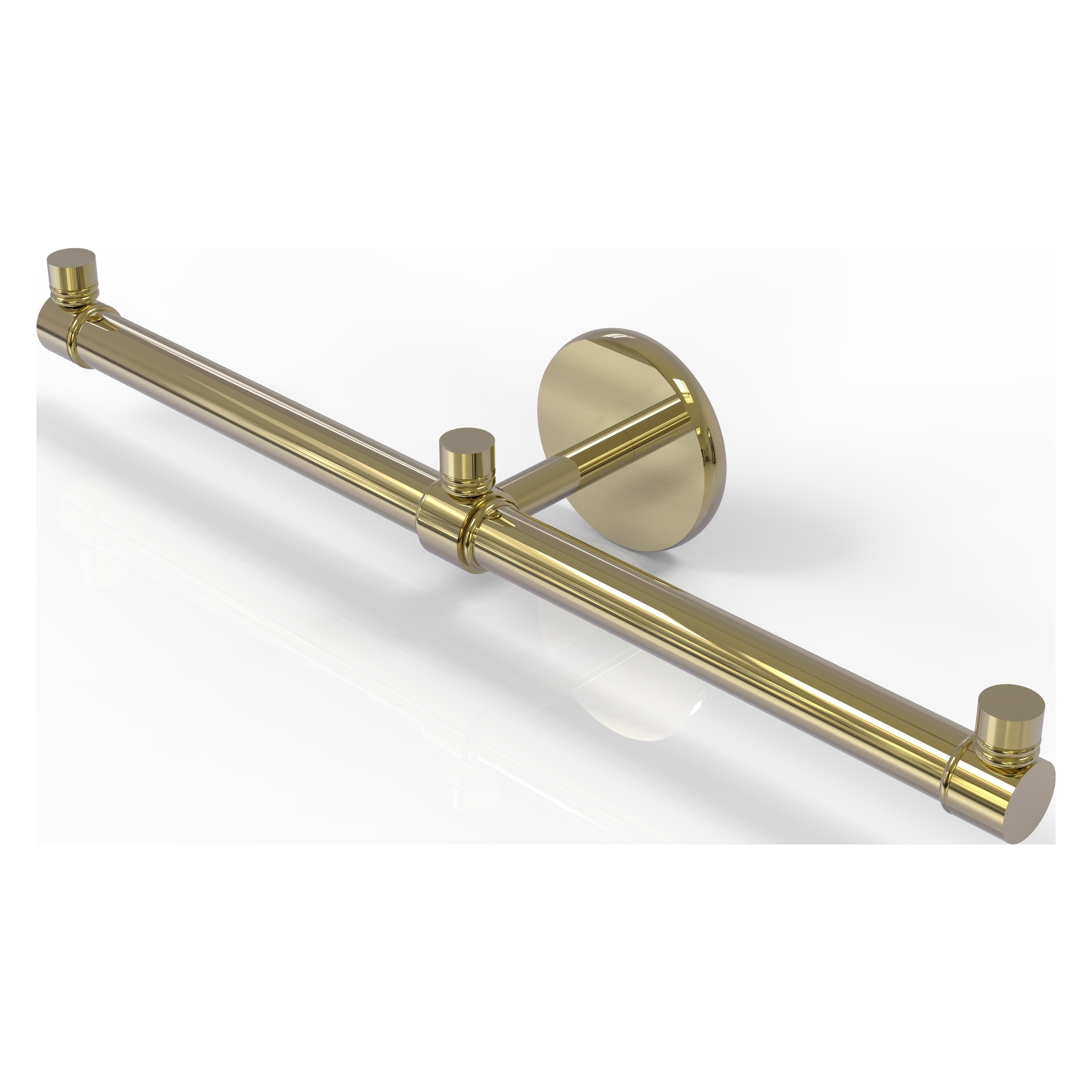 Allied Brass Skyline Unlacquered Brass Double-Hook Wall Mount