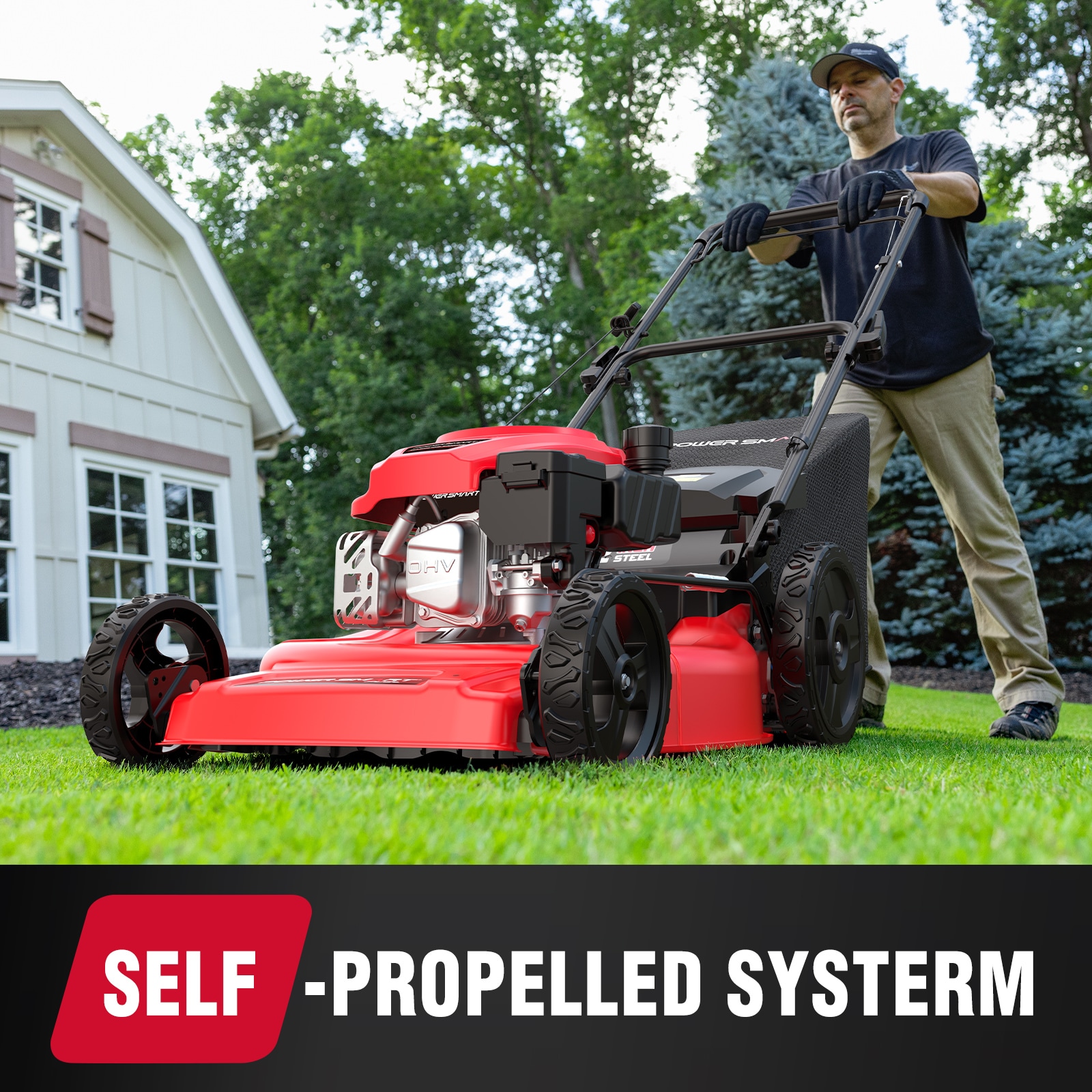 PowerSmart V8622S1-L Gas-Walk-Behind-Mowers - View #3