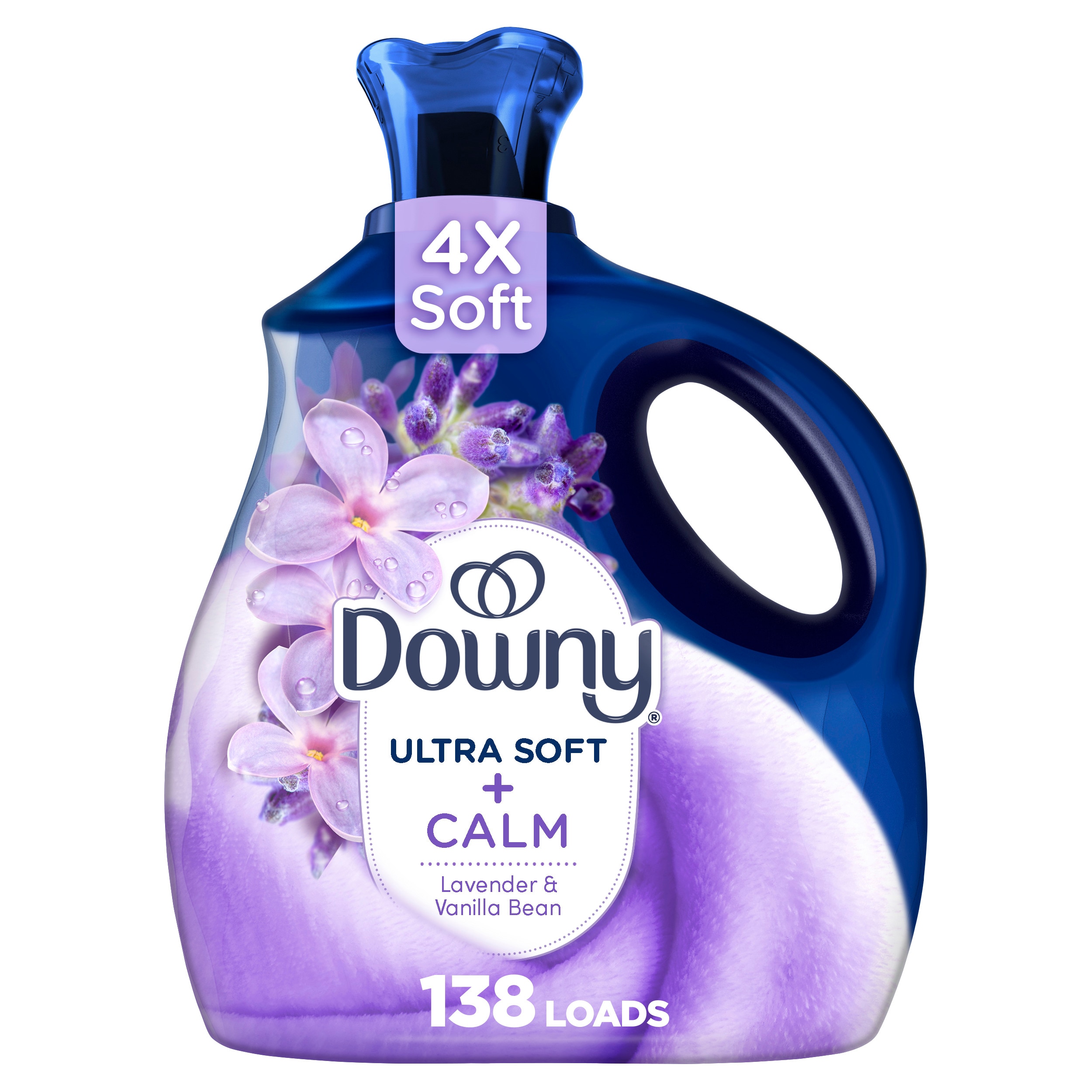 Downy 3077215407 Ultra Soft + CALM Lavender and Vanilla Bean Fabric Softener Liquid 93 -fl oz