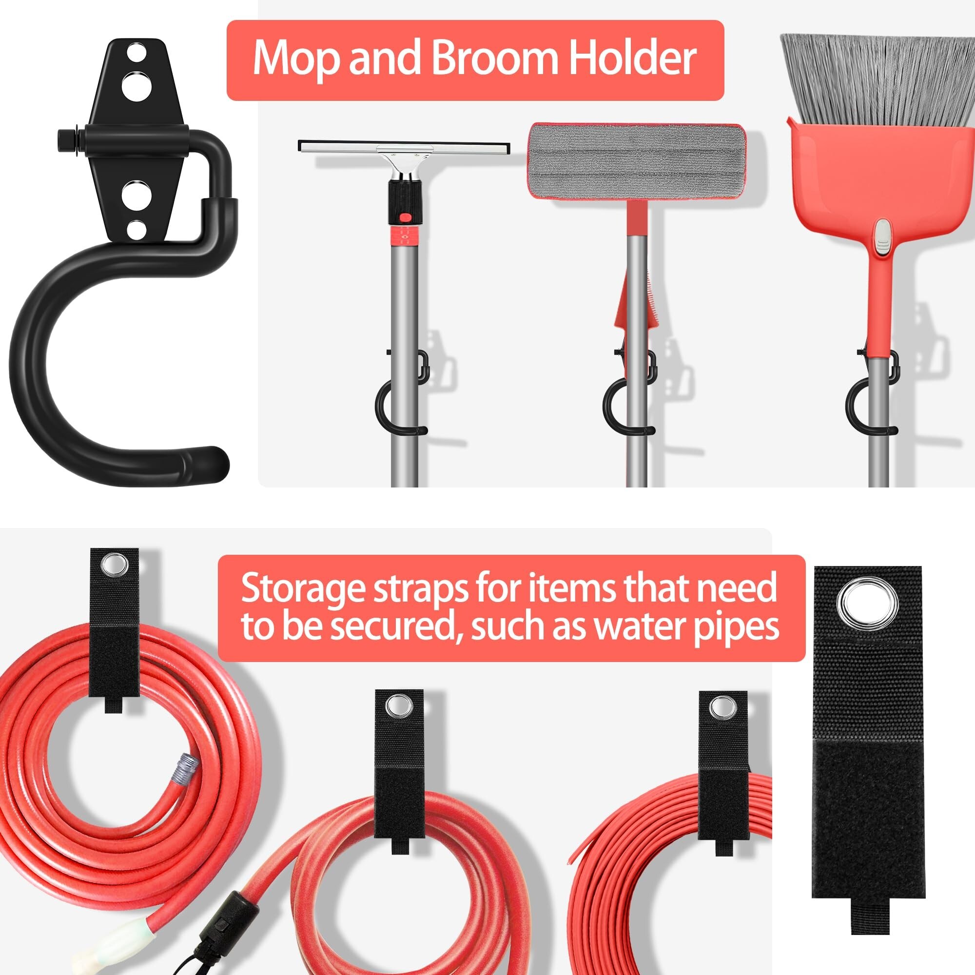Wudkey L4-EW9H6O Garage-Storage-Hooks - View #4