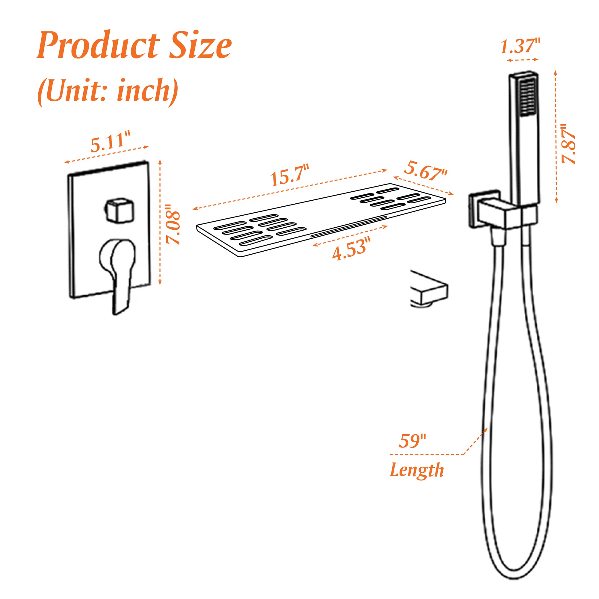 WELLFOR NP96203BN-10 Roman-Tub-Faucets - View #9