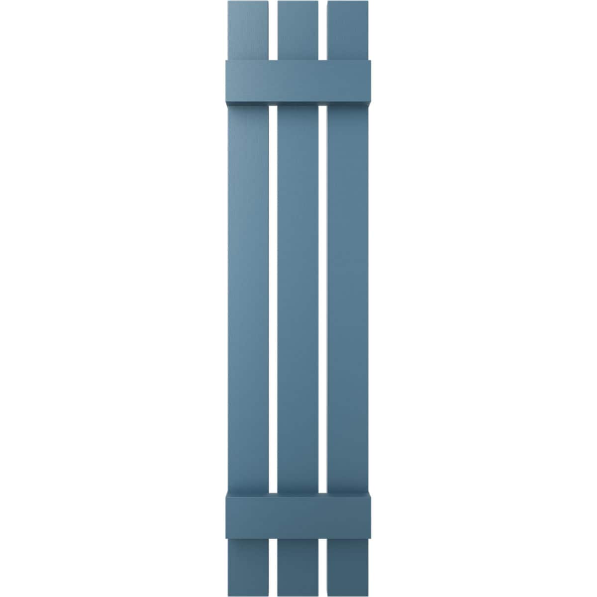 Ekena Millwork LS3C12X02600CB 12-in W x 26-in H Classic Blue Board and batten Spaced Exterior Shutters ( 2 -Pack )