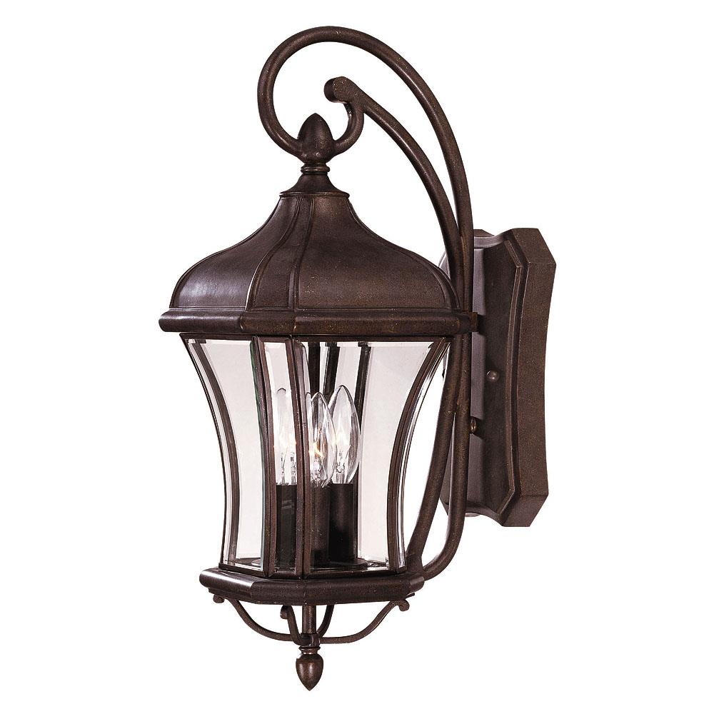  20184499 3 -Light 21.0-Inches H Brown Hardwired Outdoor Wall Light