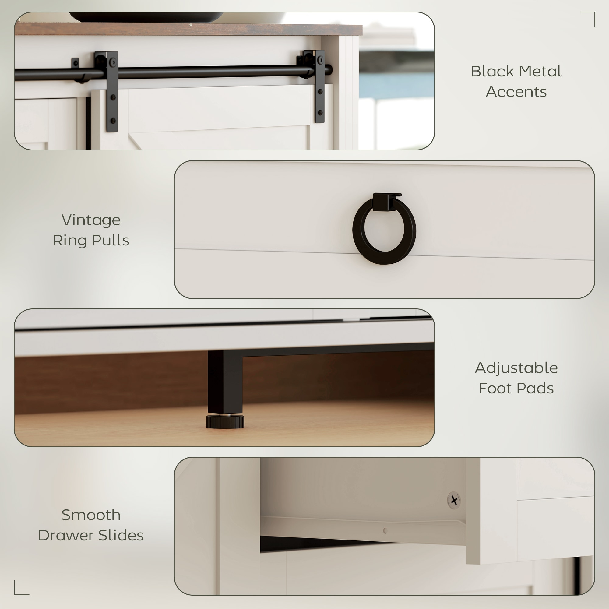 HomCom 83B-226V80CW Cabinets-Kitchen - View #8