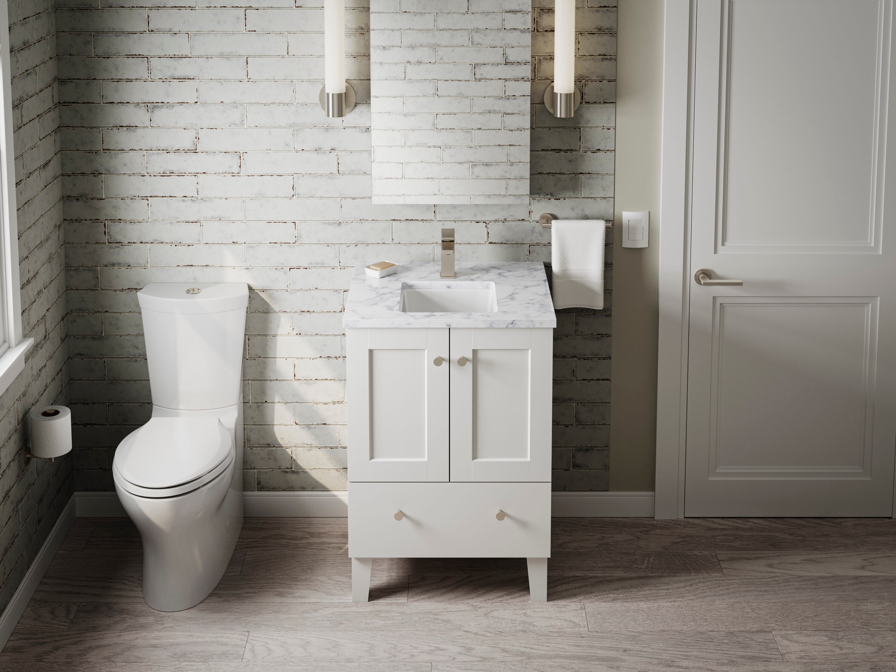 KOHLER Verticyl Vitreous China Undermount Square White