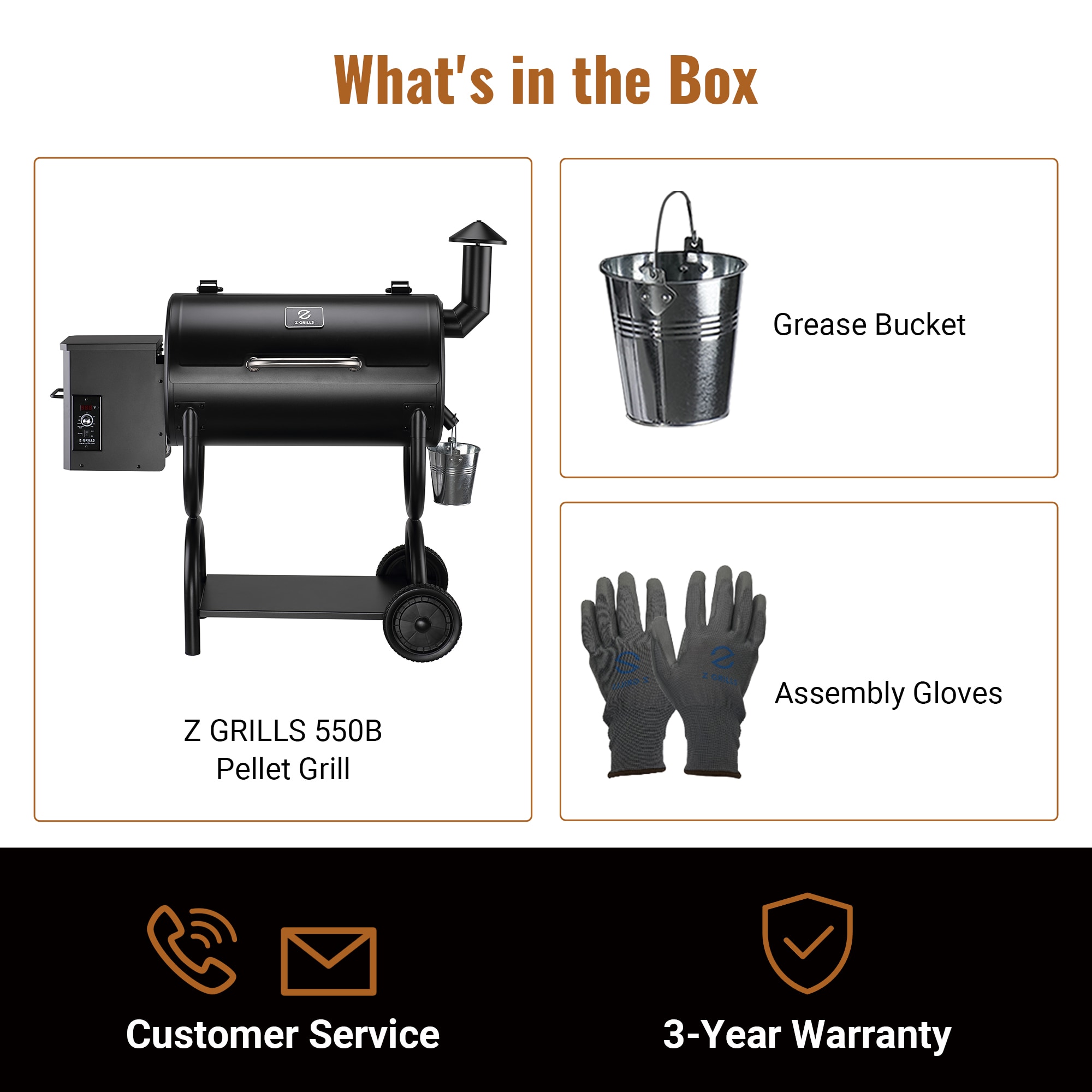 Z GRILLS ZPG-550B Pellet-Grills - View #12