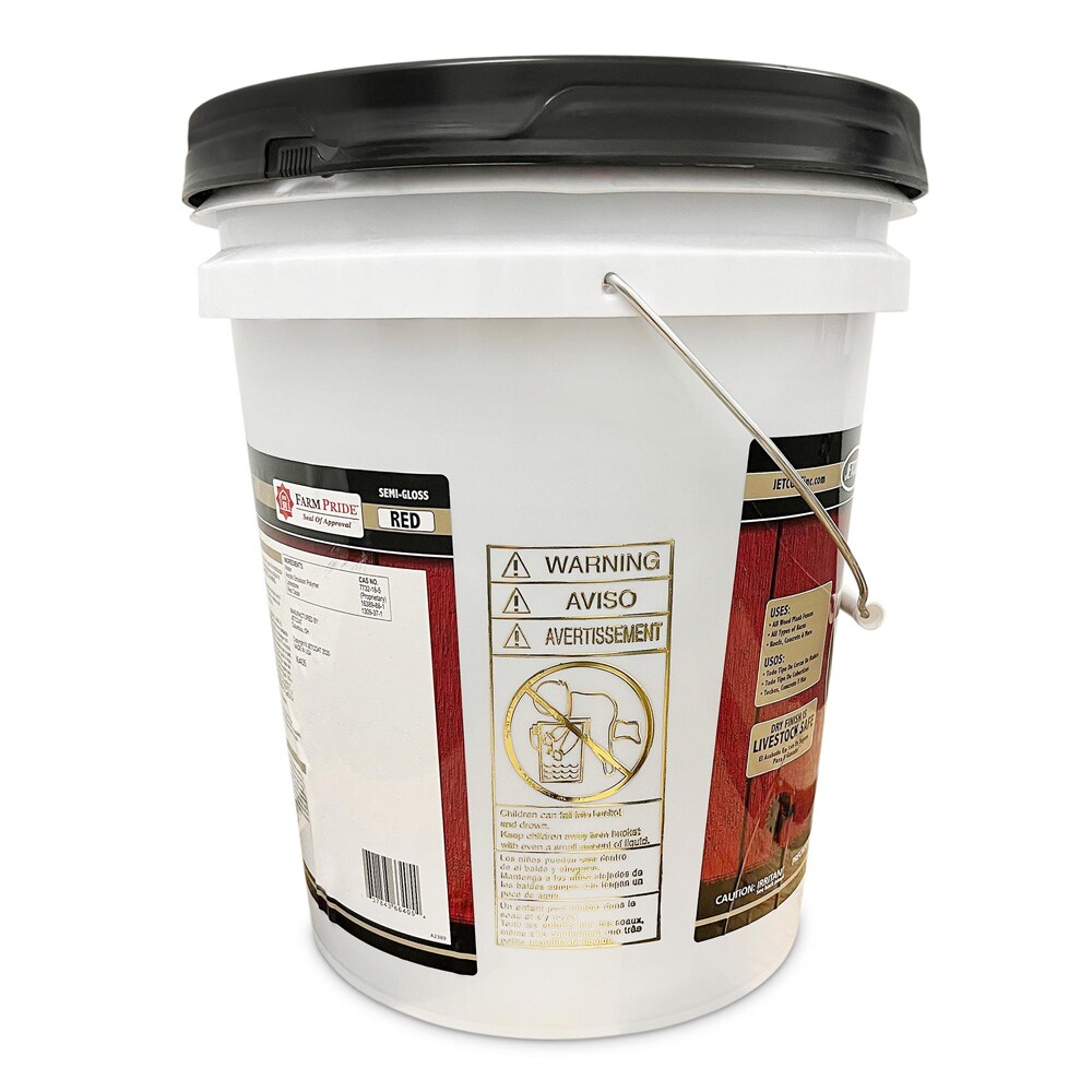 Jetcoat Semi-gloss Red Acrylic Exterior Paint (5-Gallon) in the Exterior  Paint department at