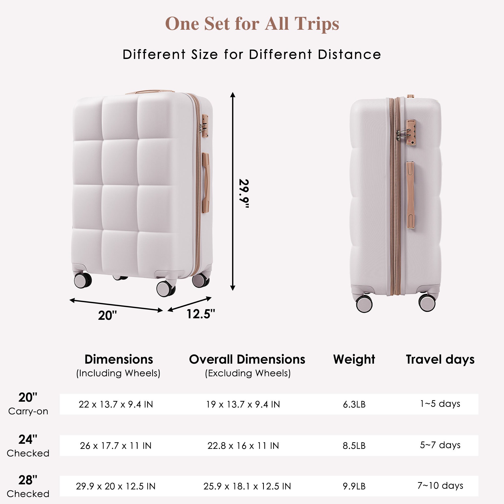 Bybafun YD9600026 Luggage-And-Luggage-Sets - View #2