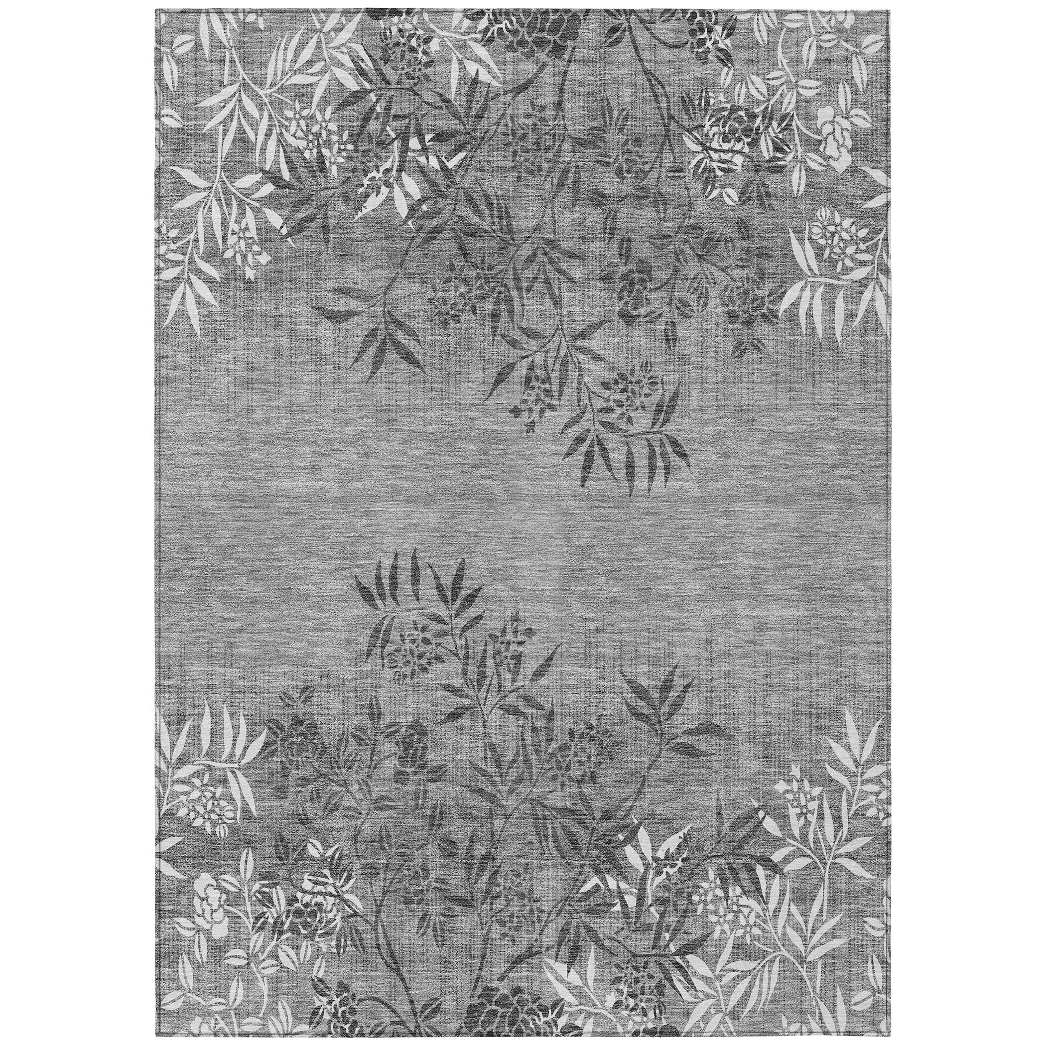 Addison Rugs Chantille 8 X 10 (ft) Pewter Indoor/Outdoor Geometric ...