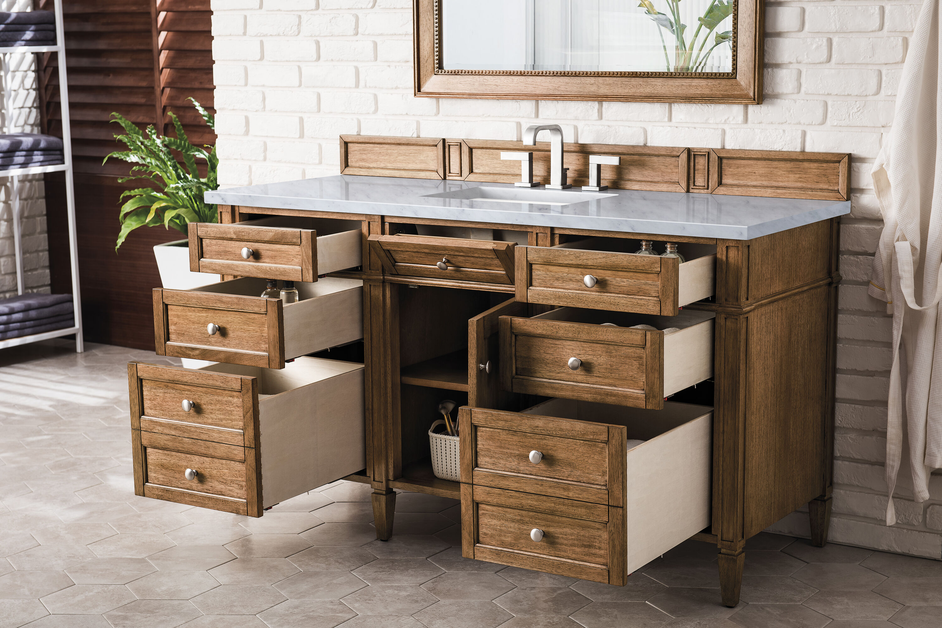 James Martin Vanities 650-V60S-SBR-FEJP Bath-Vanity-Combo - View #7