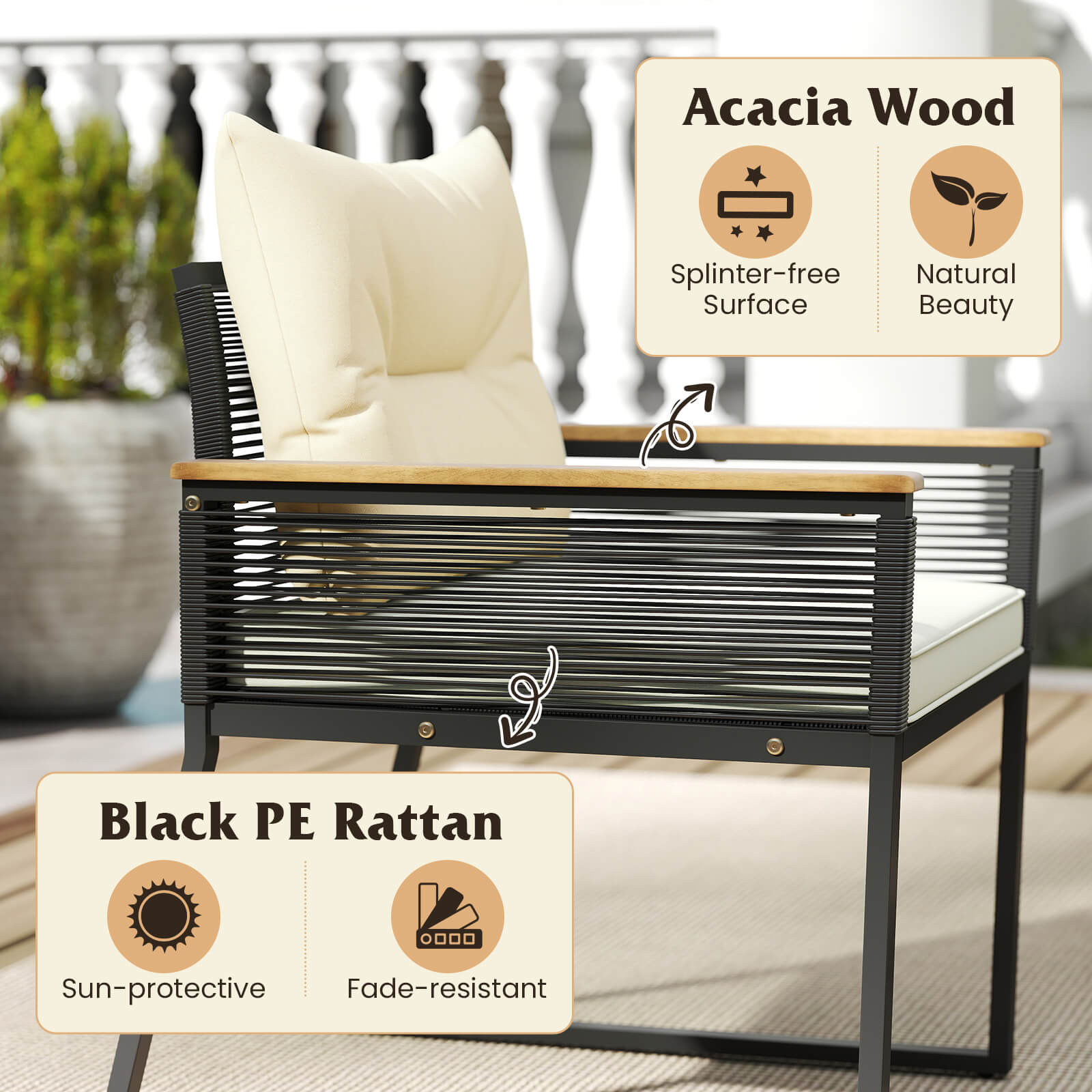 Costway HCST07924 Patio-Conversation-Sets - View #6