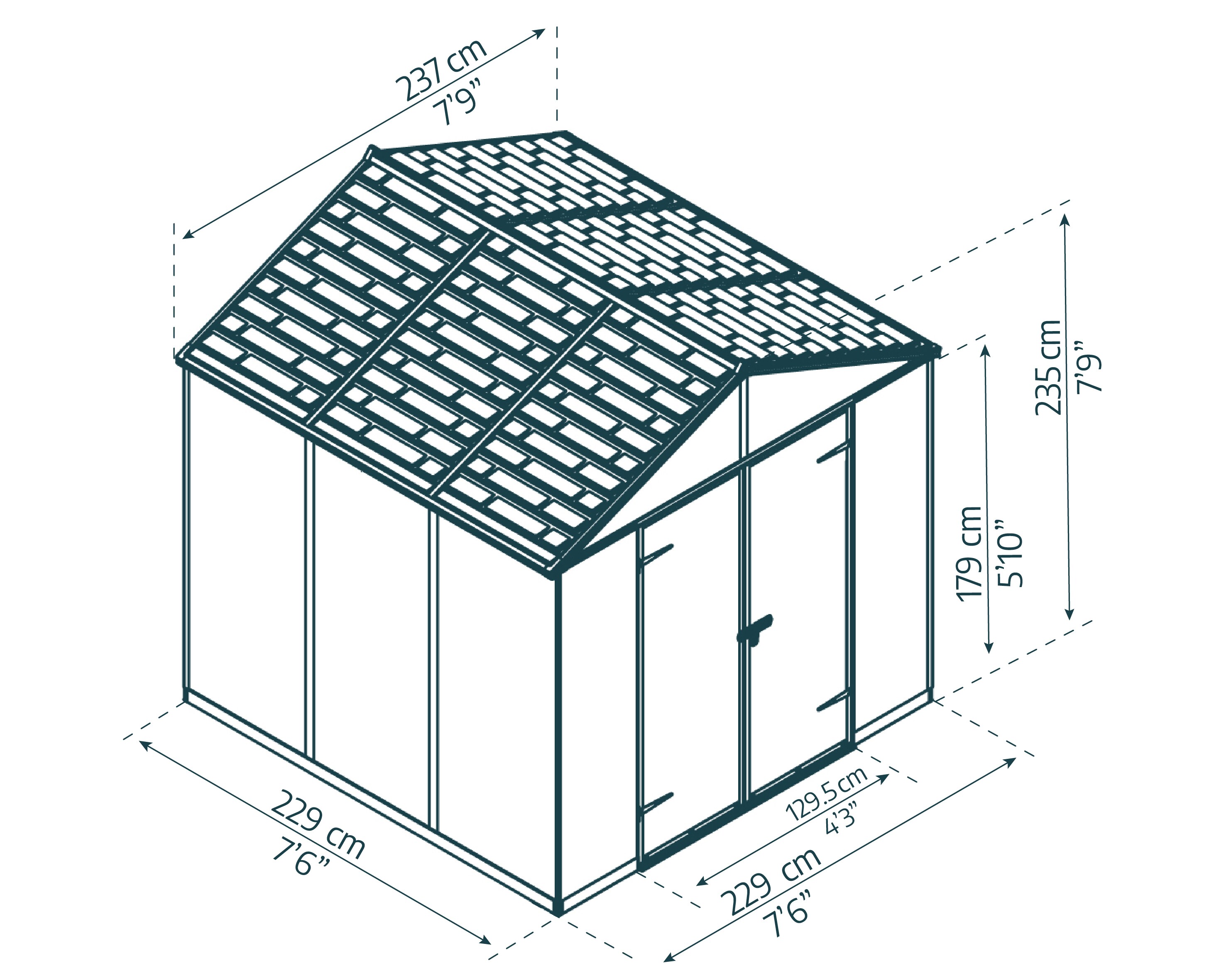 Canopia by Palram 707006 Vinyl-Resin-Storage-Buildings - View #5