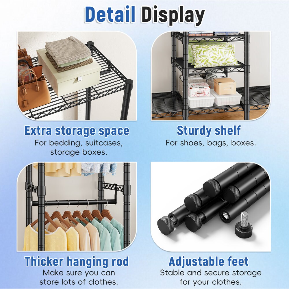 Raybee RBGR-5L-239BLE Garment-Racks - View #3