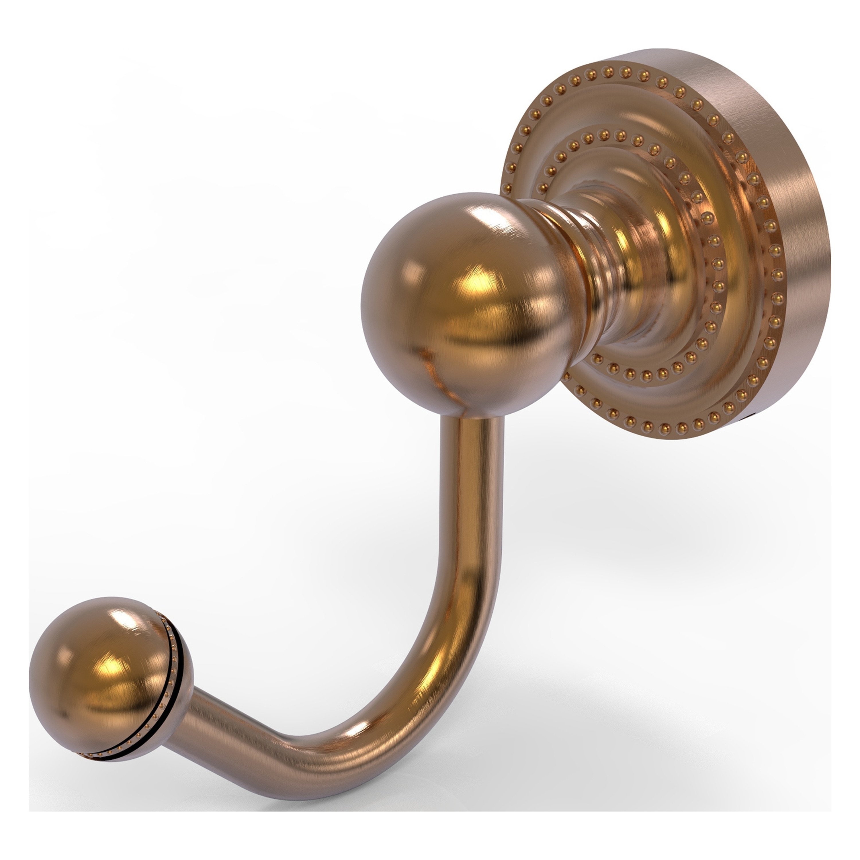 Allied Brass DT-20-BBR Dottingham Brushed Bronze Single -Hook Wall mount Towel Hook