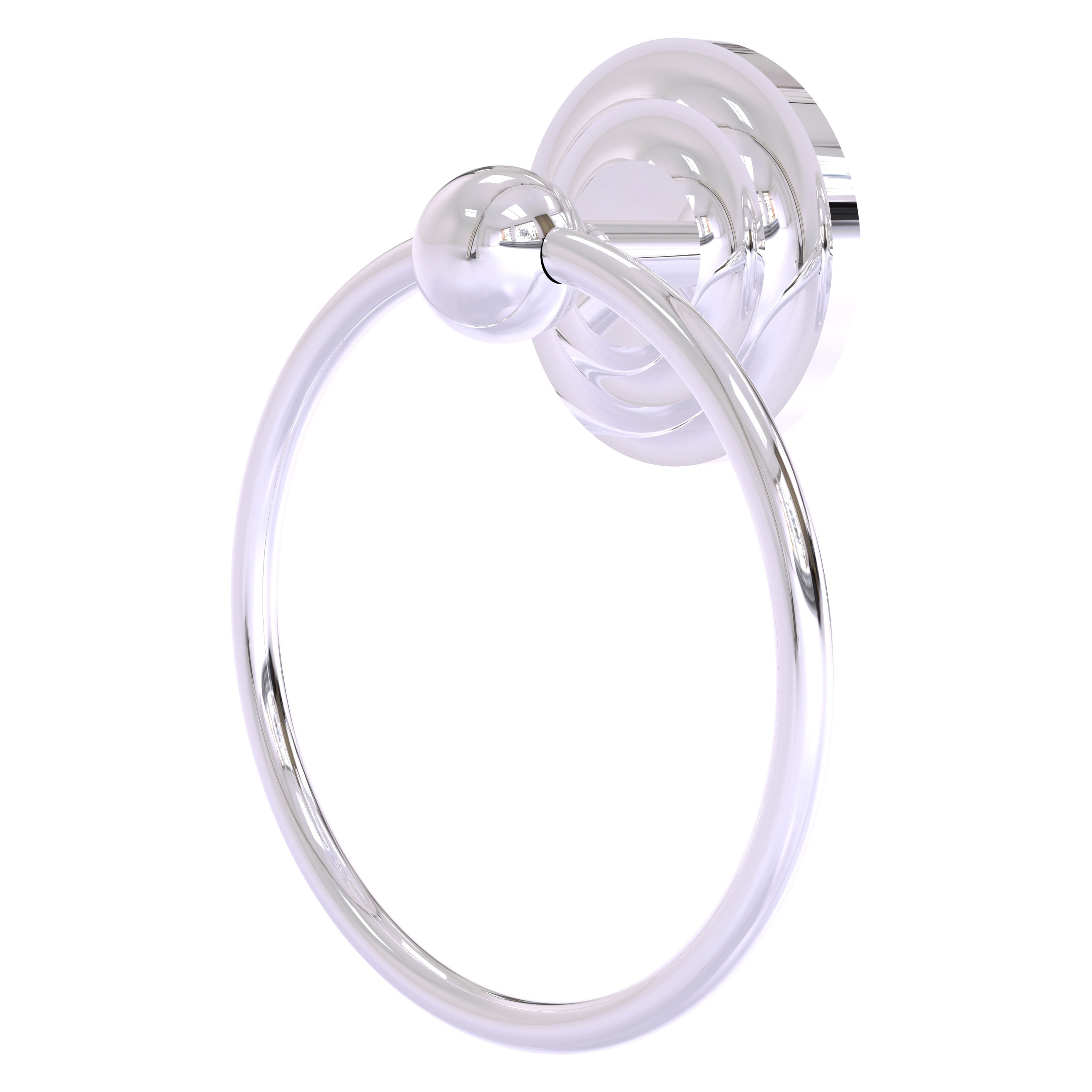 Allied Brass QN-16-PC Que New Polished Chrome Wall mount Single Towel Ring