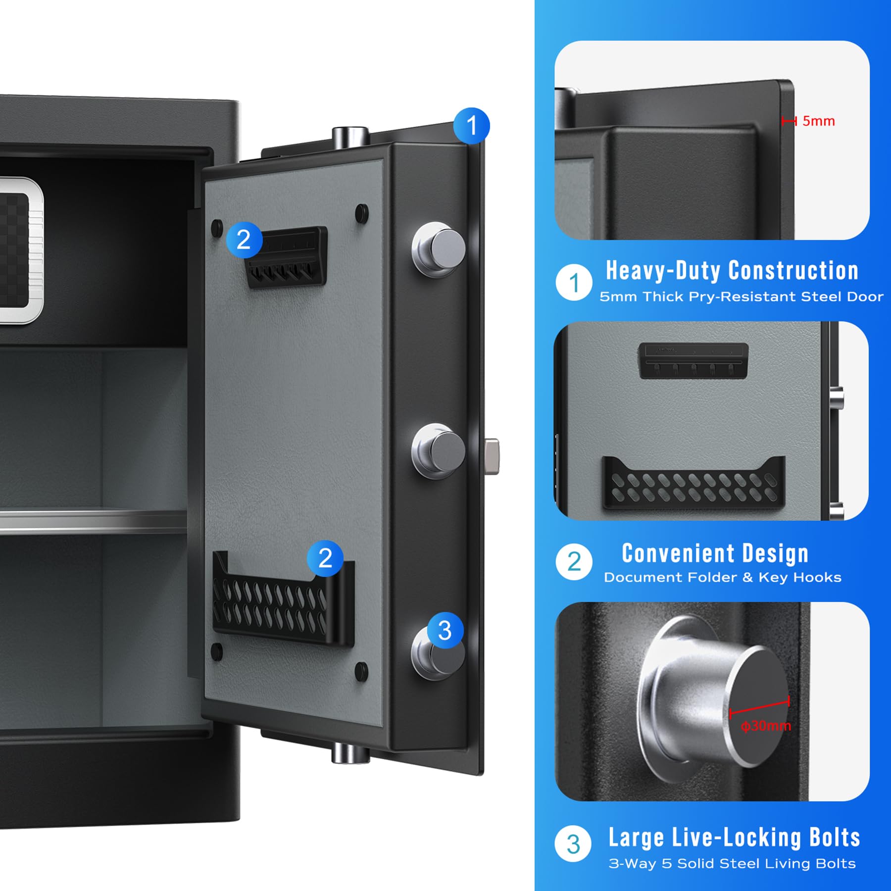 KIWDZFU LKI0803B290 Cash-Check-Safes - View #5