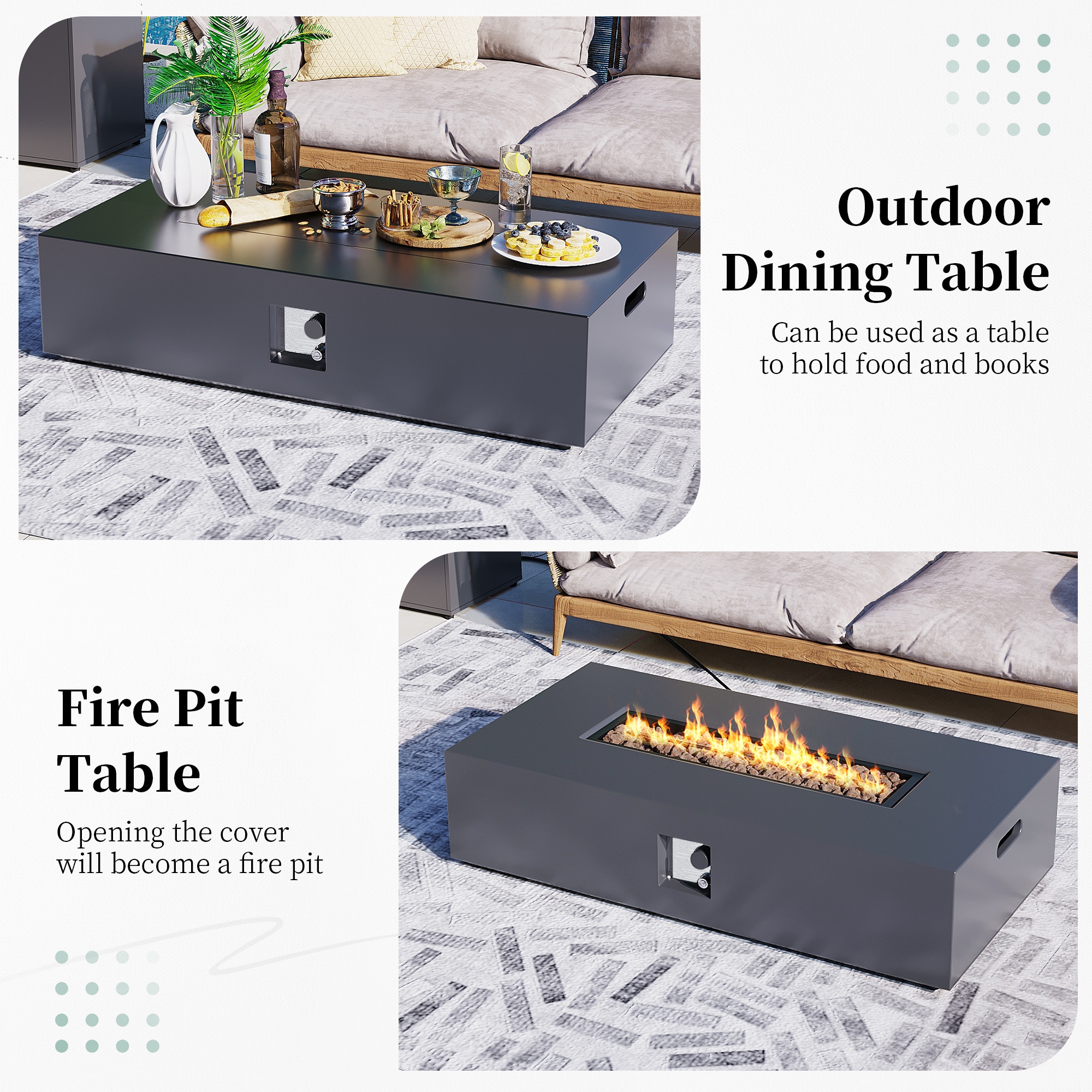 Patio Watcher 56TP-GREY-DK-KDWST Outdoor-Gas-Firepits - View #8