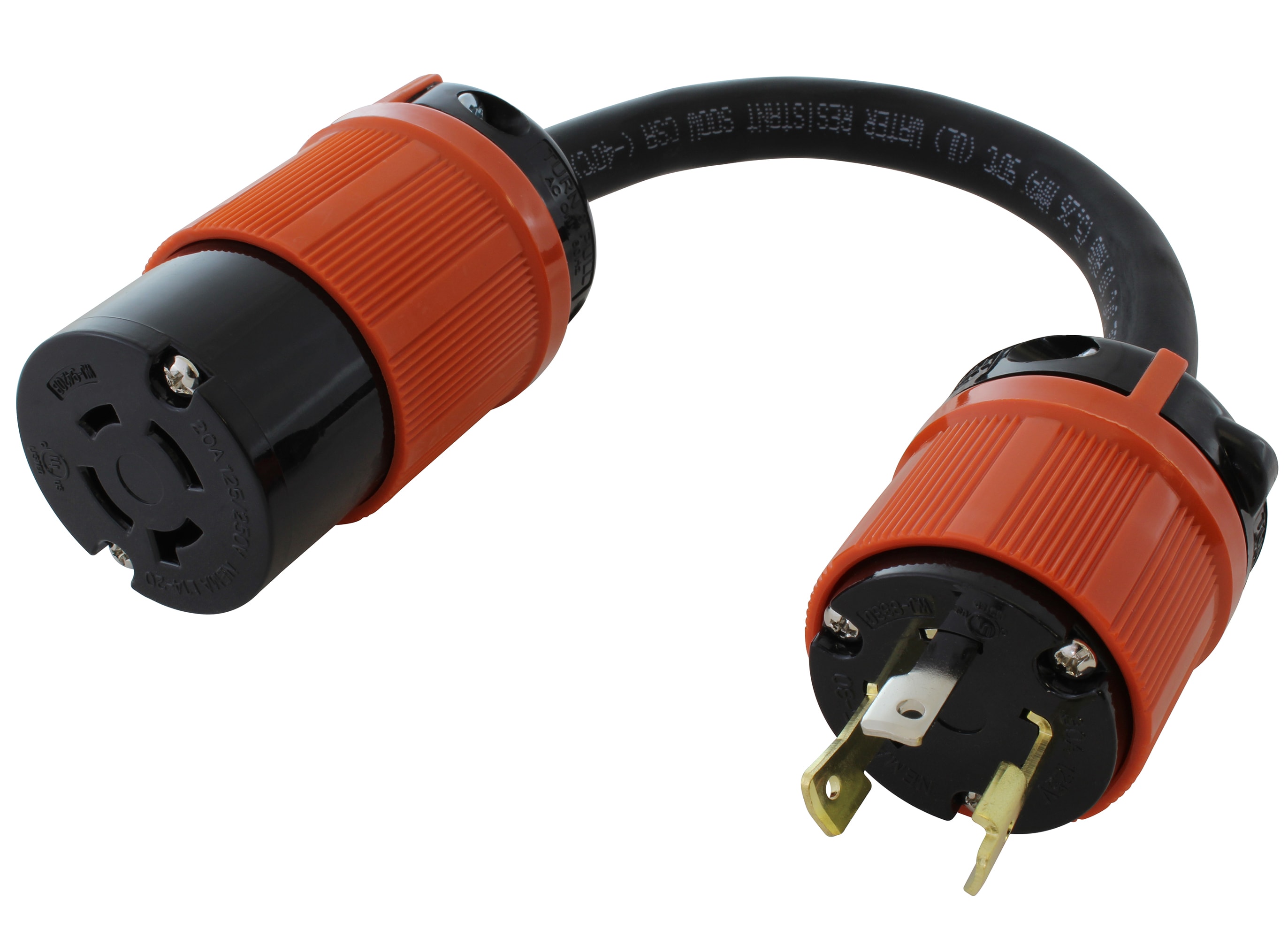 ONETAK NEMA L6-30P to L6-30R 25 FT Feet 240V 30 Amp SJTW 10AWG Welder Welding Generator Power Cord Extension Cable 