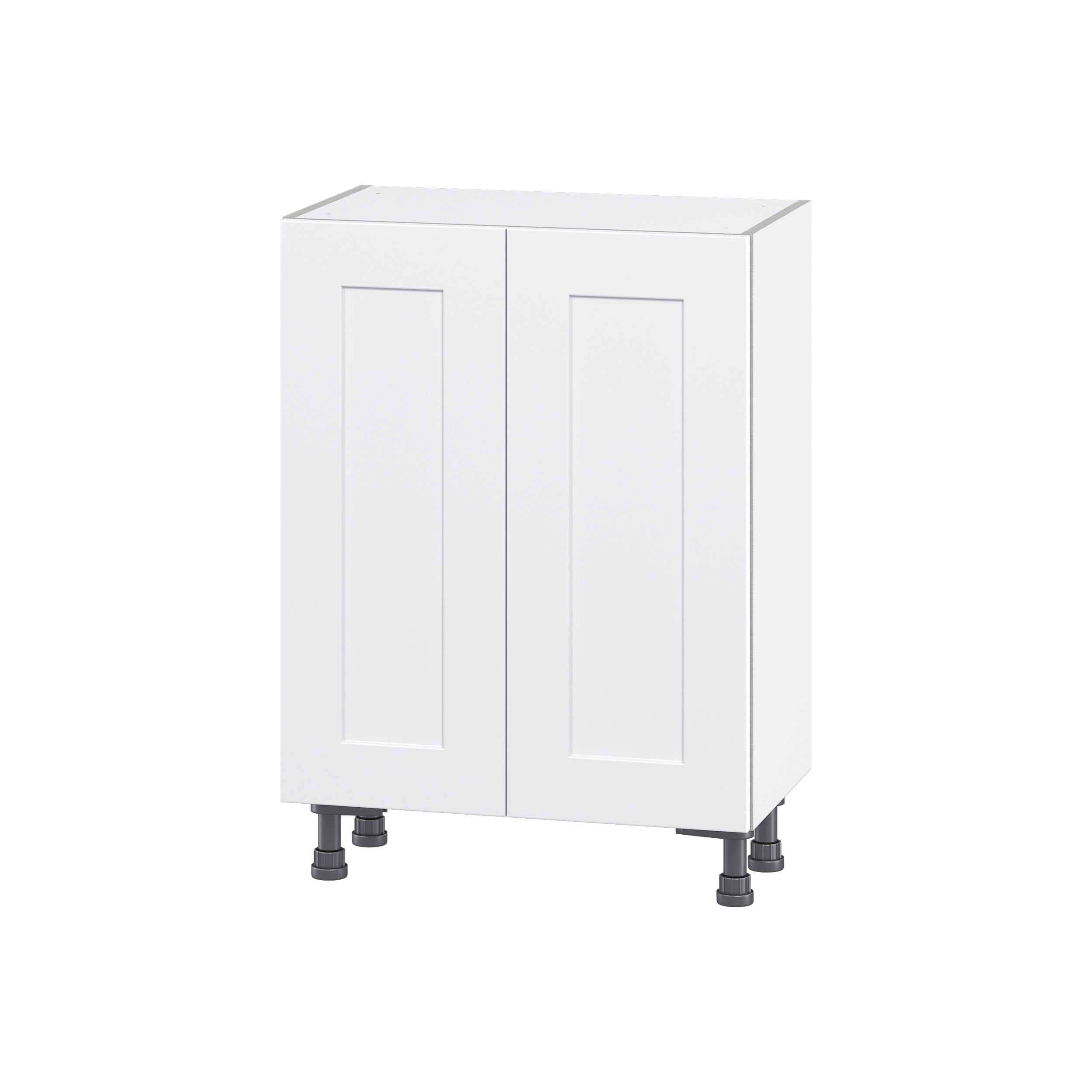 Hugo&Borg DSB2414-2FHI3-JO Jolie 24-in W x 34.5-in H x 14-in D Warm White 3 -Drawers Base Fully assembled Cabinet (Flat Panel Shaker)