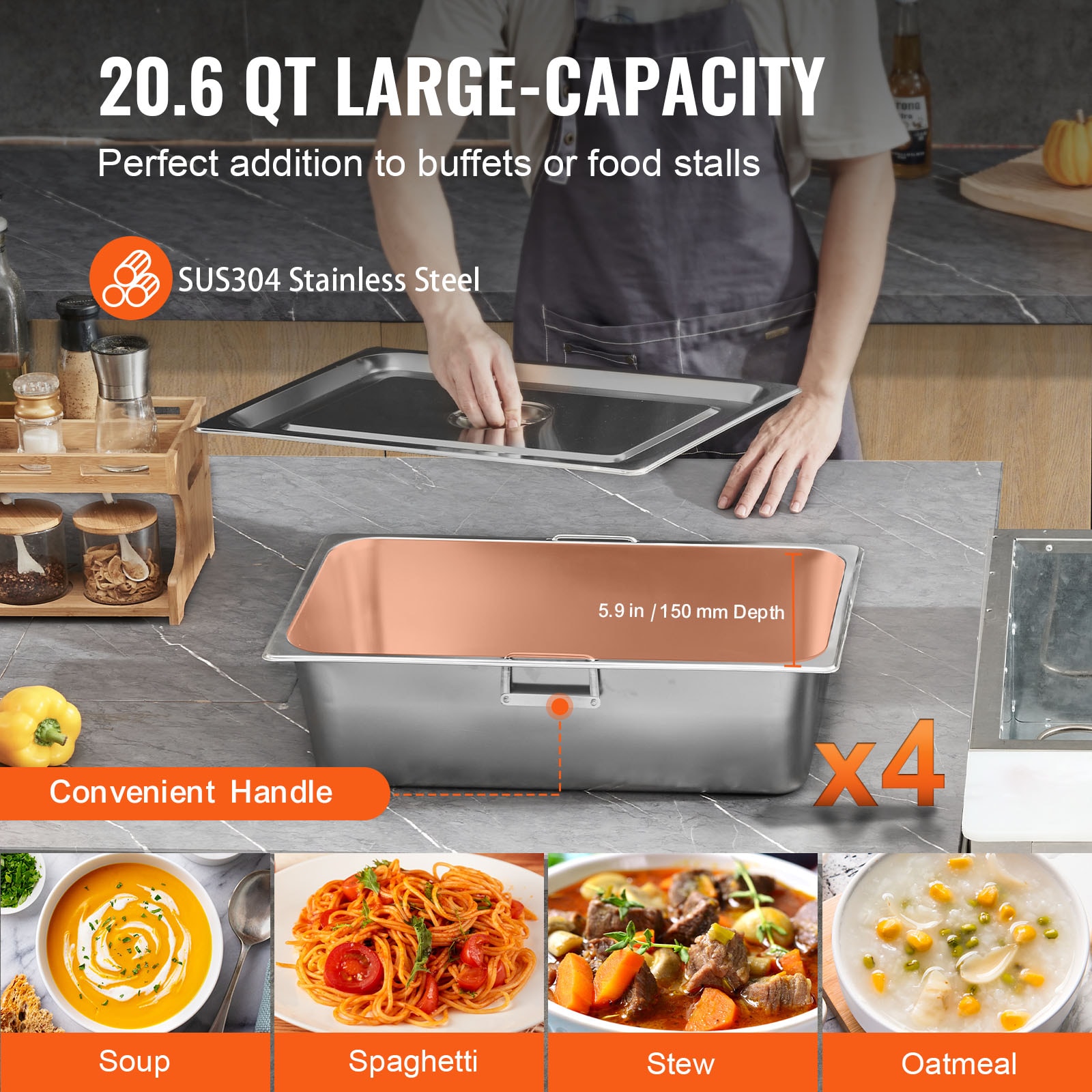VEVOR CJRT5G3750W000001V4 Buffet-Servers - View #8