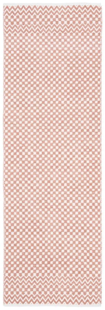 Safavieh BOS686P-27 Boston Tallis 2 x 7 (ft) Tufted Cotton Orange Rectangular Indoor Geometric Coastal Runner rug