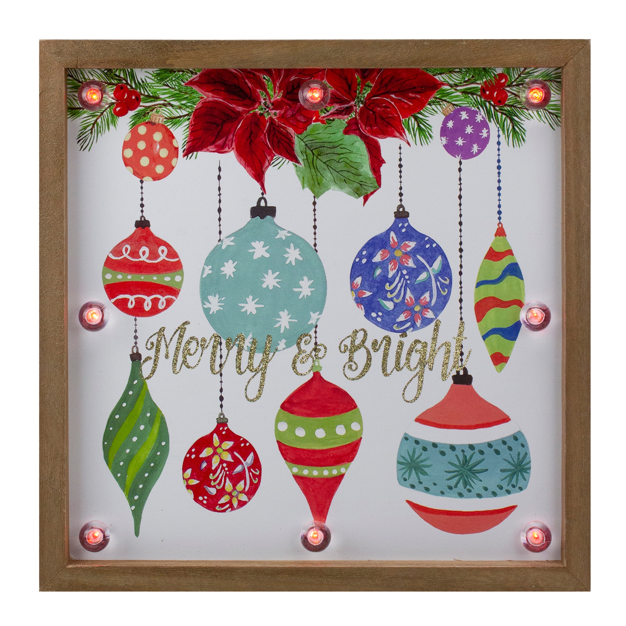 Northlight 33677299 11.8-in Lighted Tree Battery-operated Christmas Decor