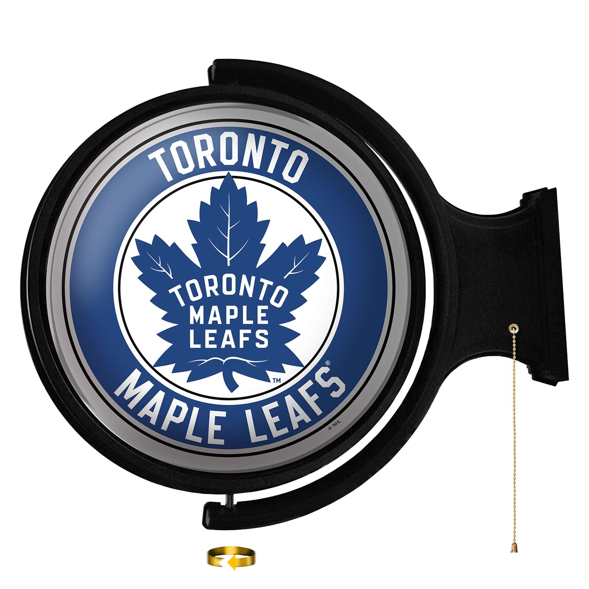 The Fan-Brand NHTOML-115-01 Toronto Maple Leafs Rotating Wall Lights 23-in Constant LED Game Room Lighted Sign