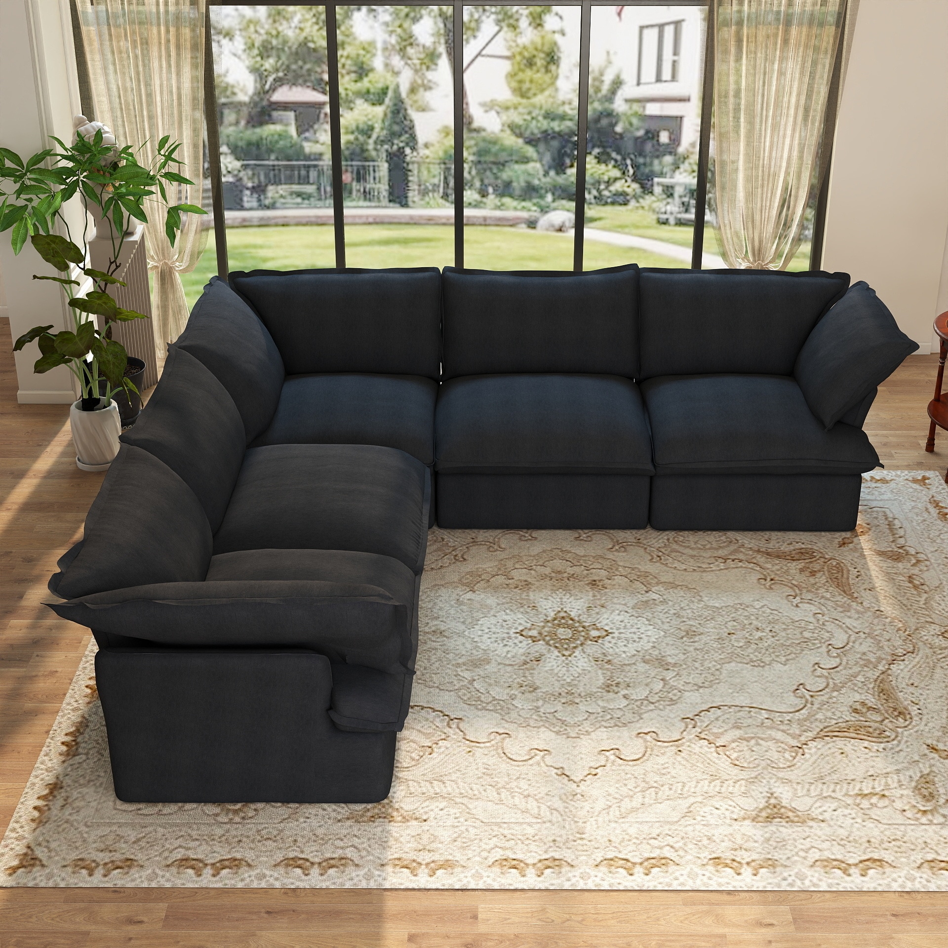 BuotiqHom DH-S5-120BK Sofas-Loveseats - View #4