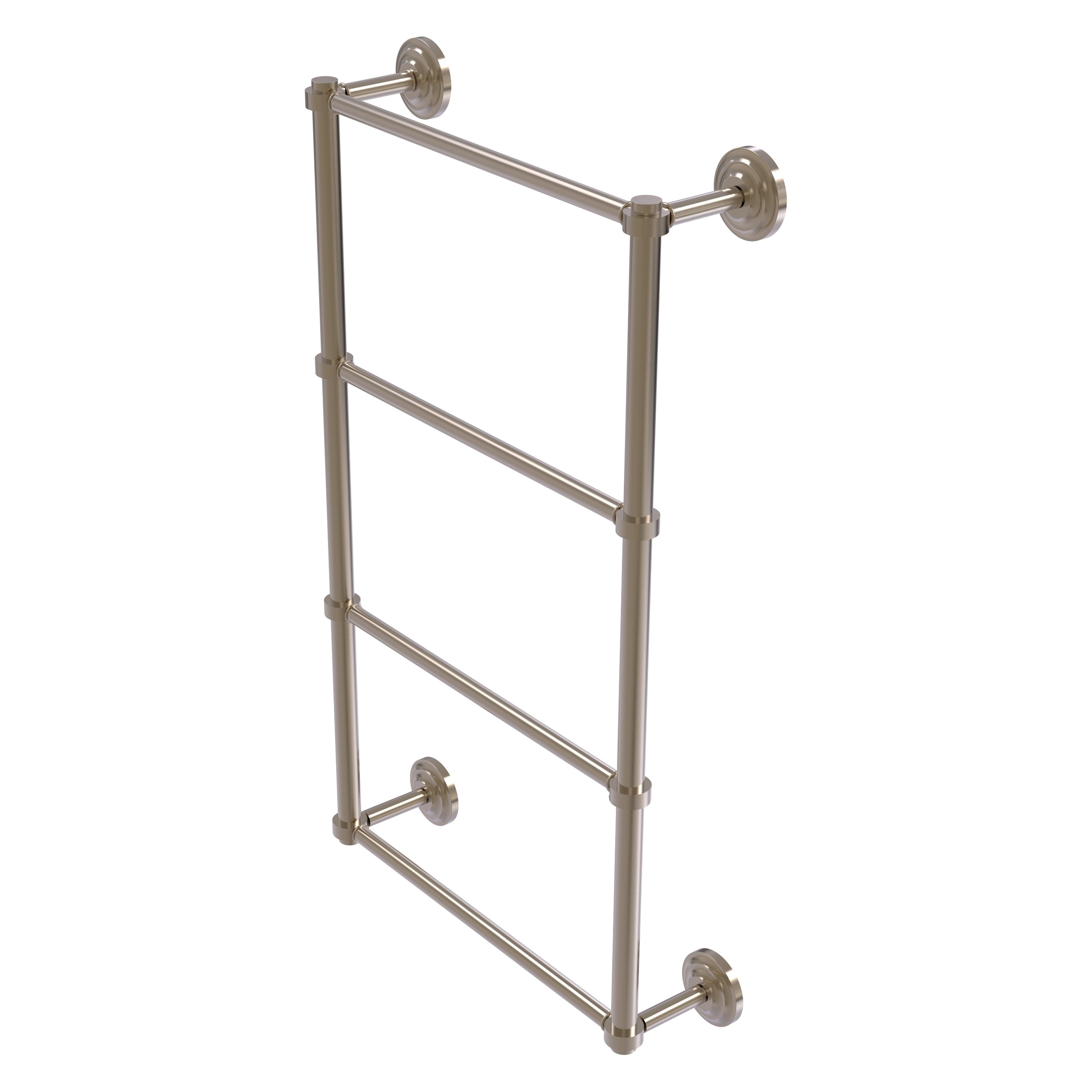 Allied Brass QN-28-36-PEW Que New 36-in double Antique Pewter Wall mount 4-tier Towel Bar