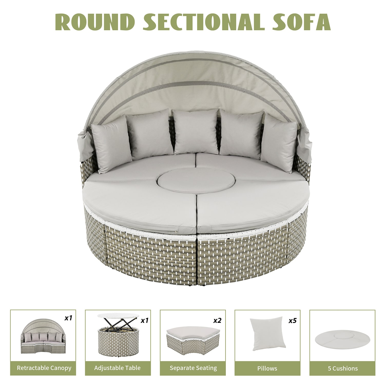 Bybafun YB0600002 Patio-Sofas-Daybeds - View #5