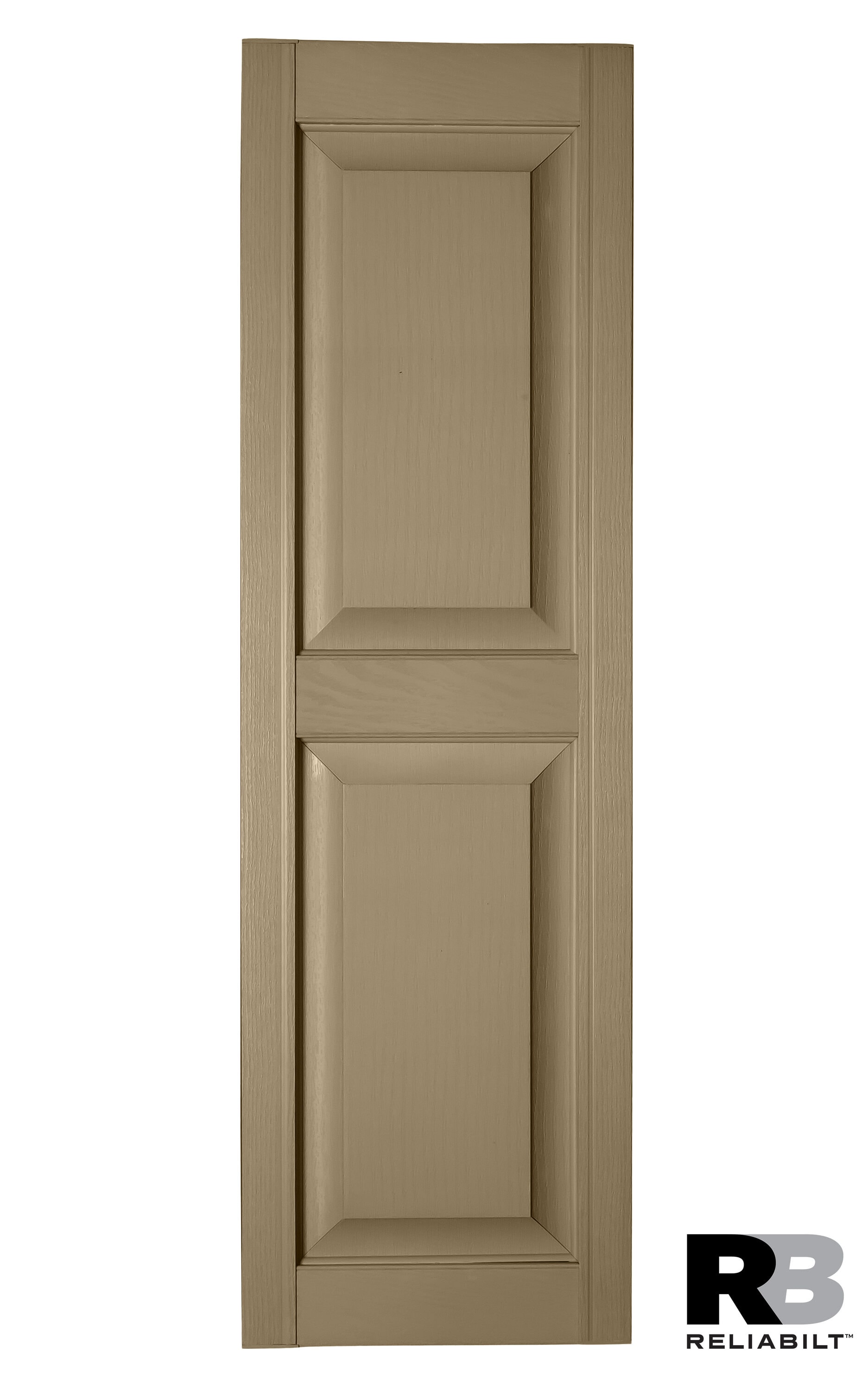 RELIABILT RP1470200 14.5-in W x 70-in H Potters Clay Raised panel Polypropylene Exterior Shutters ( 2 -Pack )