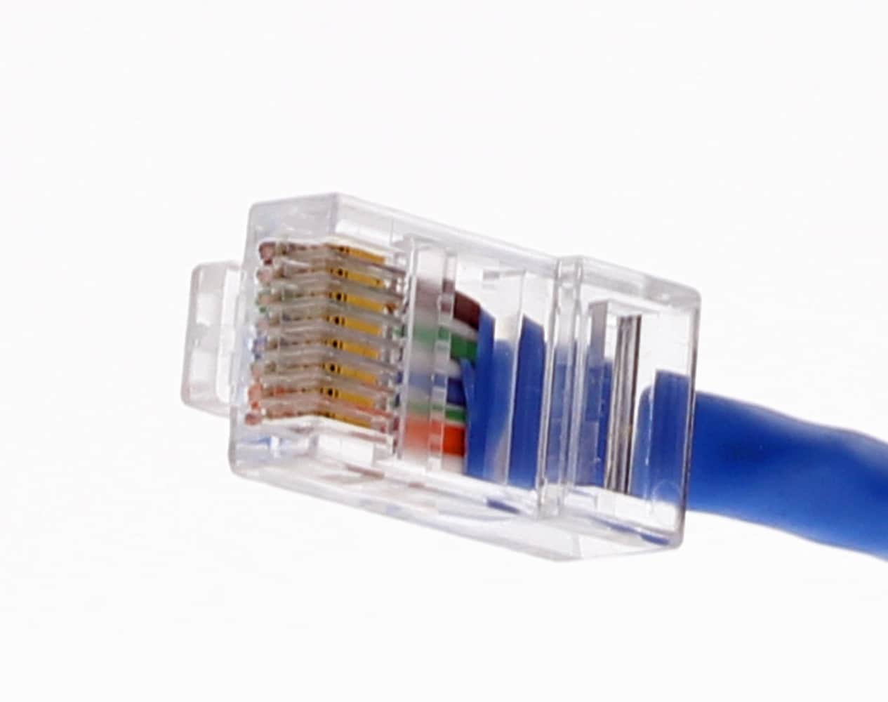 Connecteur RJ45 Ethernet - Pleug CAT6 Transparent , Lot de 100 Fiches