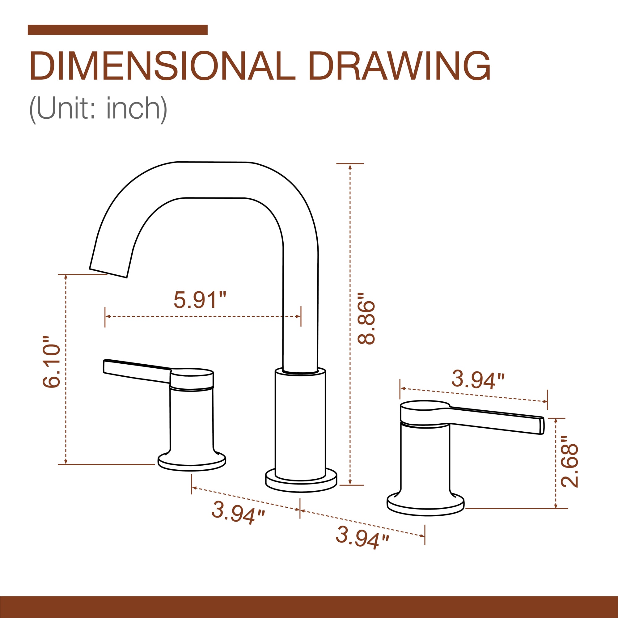 Mondawe MD1510B Lavatory-Faucets - View #10