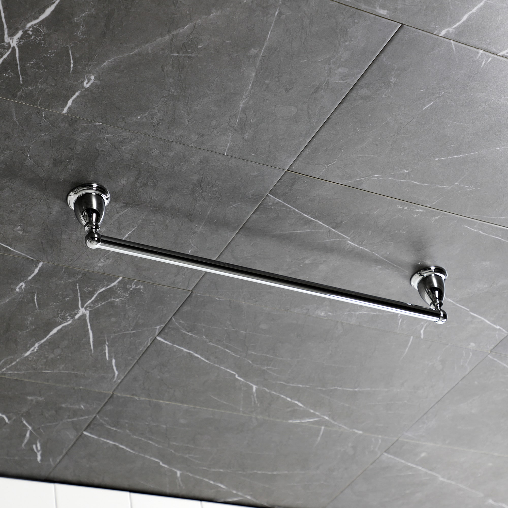 Elements of Design EBA1751C Heritage 24-in Chrome Wall mount Single Towel Bar