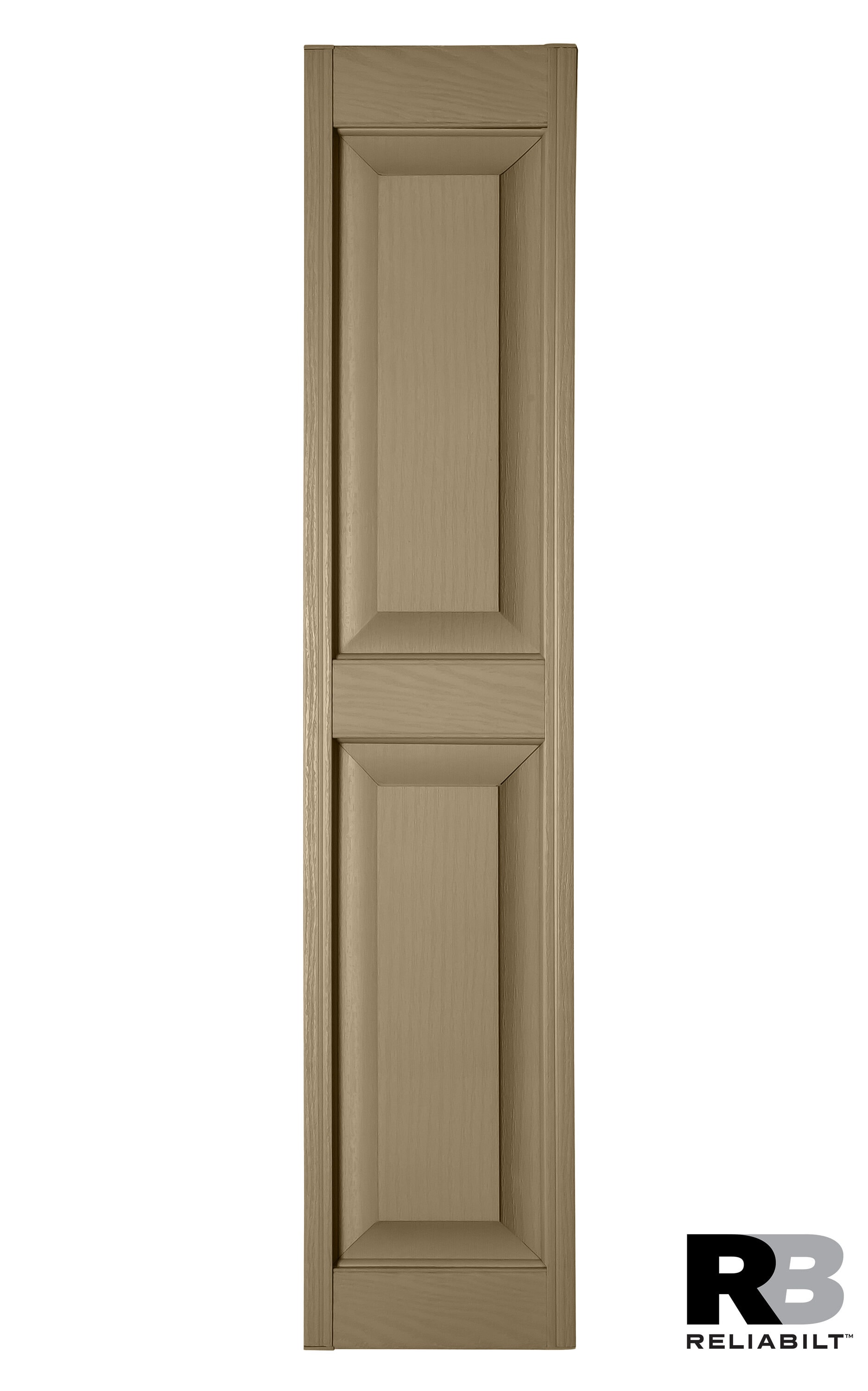 RELIABILT RP1071200 10-in W x 71-in H Potters Clay Raised panel Polypropylene Exterior Shutters ( 2 -Pack )