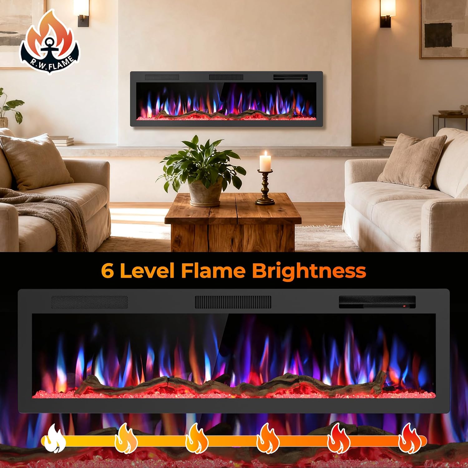 Electactic RFH-6001LCPC6-EL Electric-Fireplaces - View #3