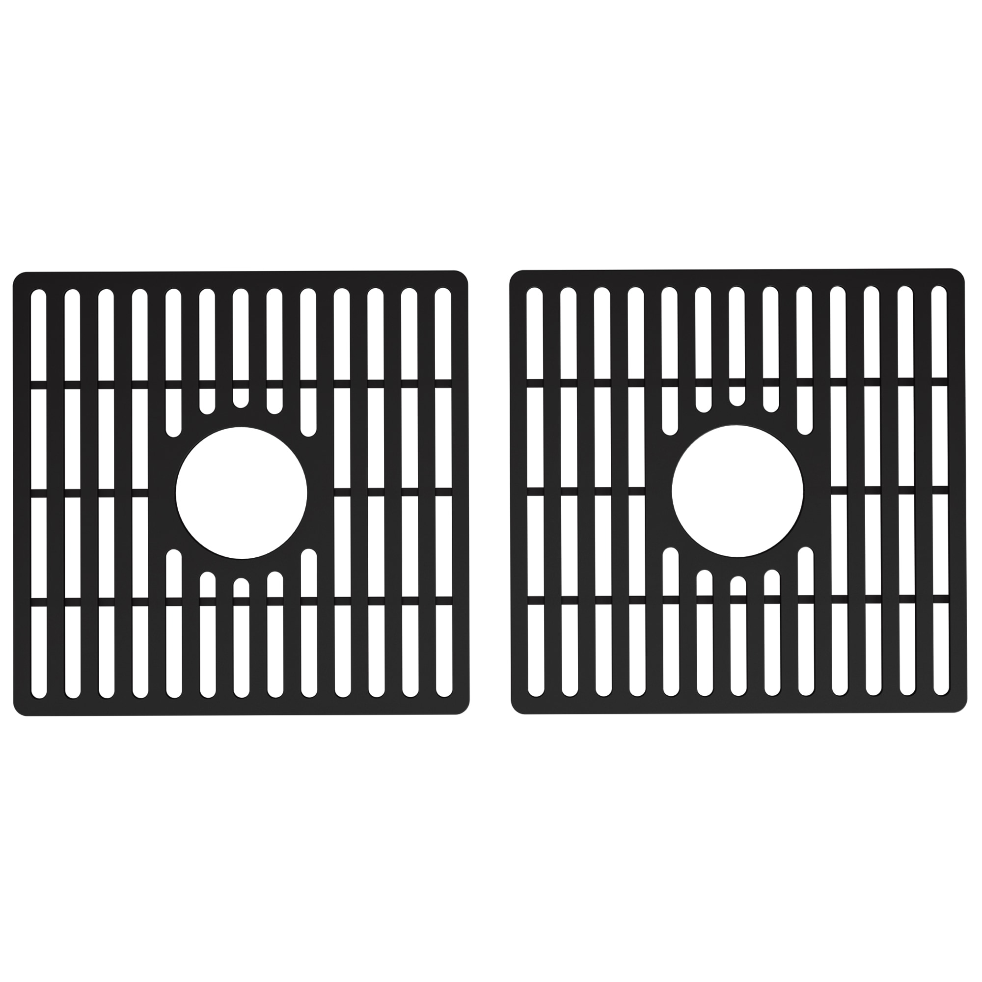 Dependable Industries Vinyl Coated Sink Protector Grid Black Insert Rack  10 x 12 x 1H Size Small