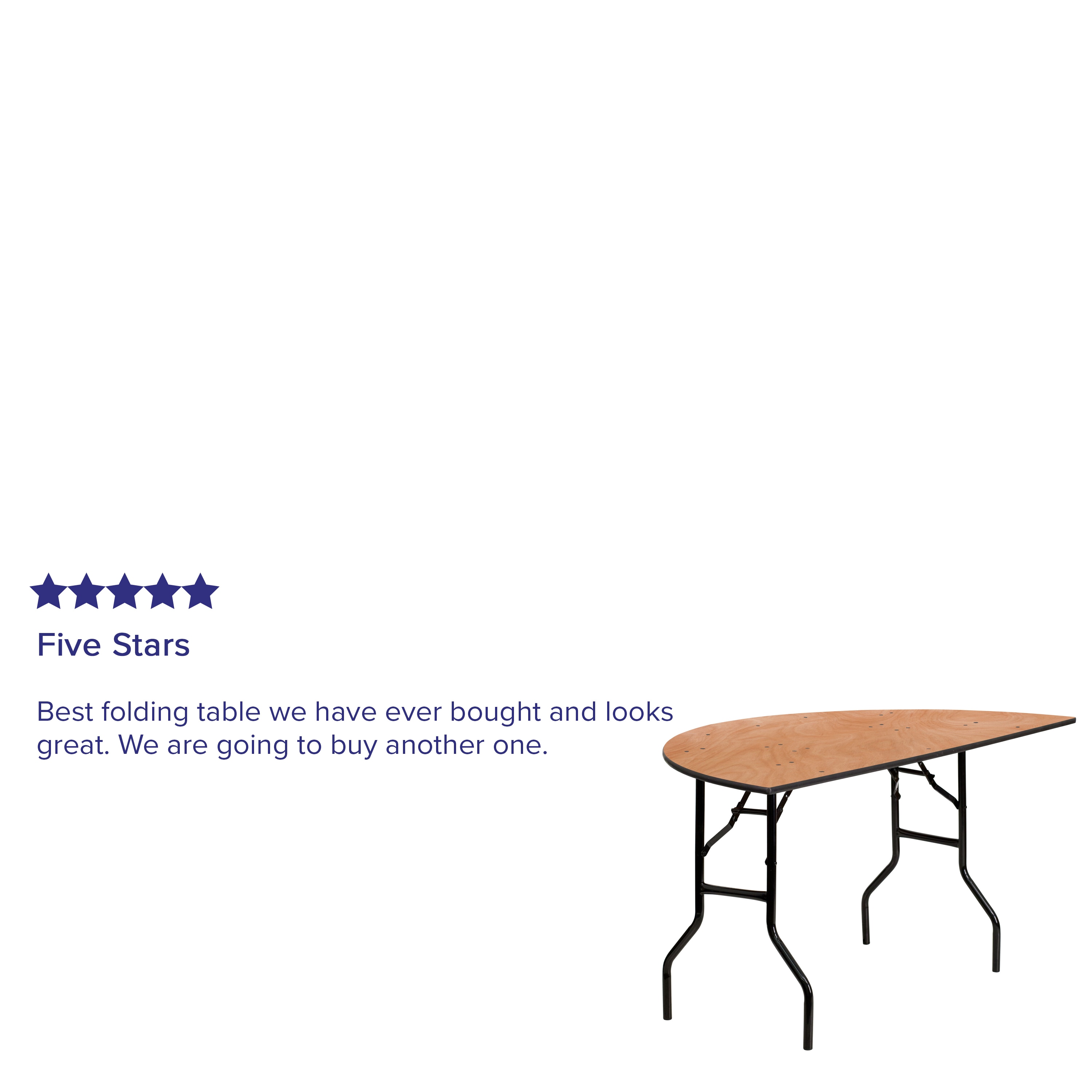 EMMA + OLIVER Folding Banquet Table - Thumbnail 4