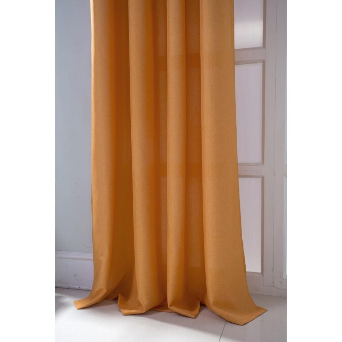 Rt Designers Collection 90 In Orange, Orange Grommet Curtains