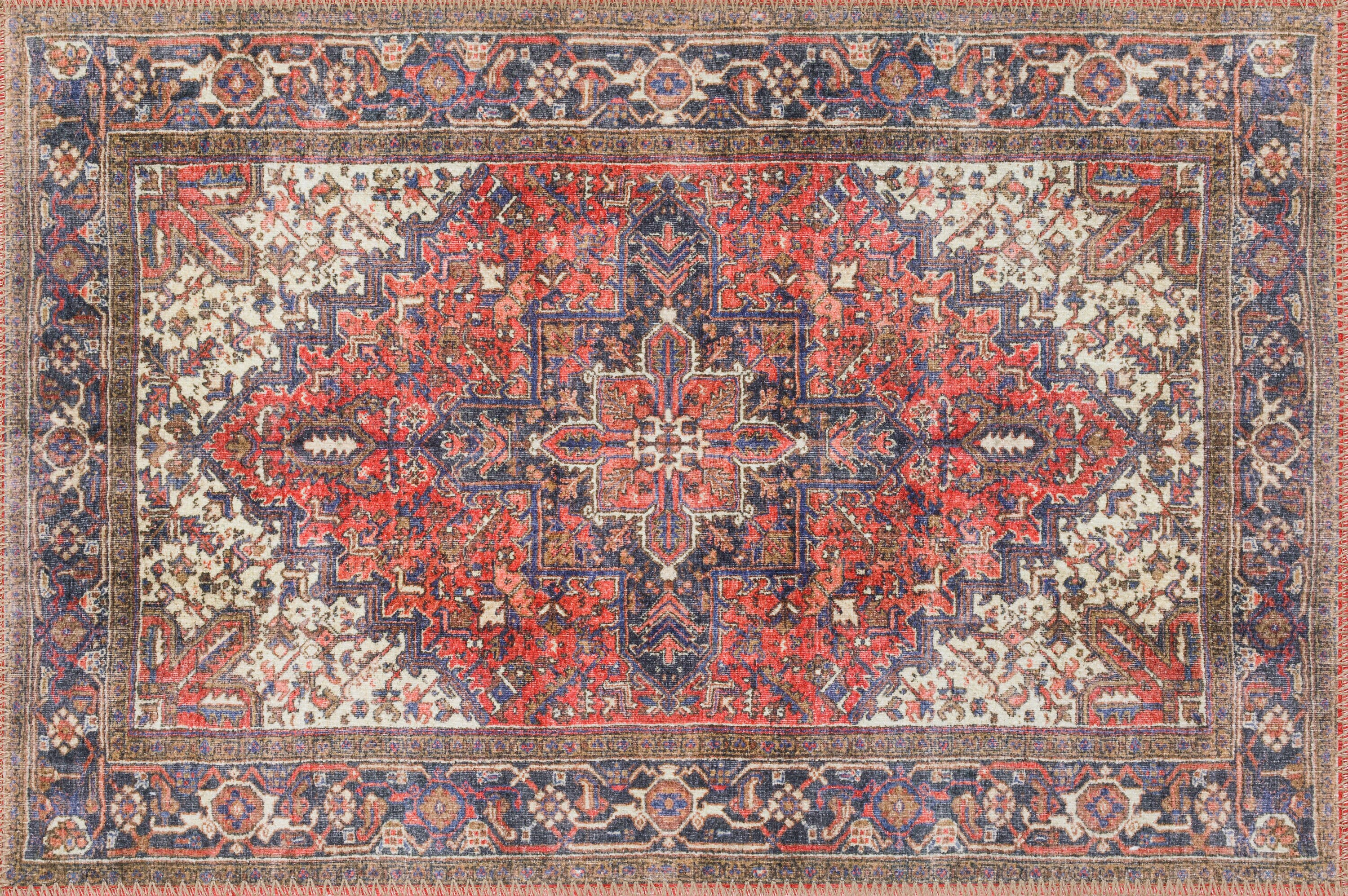 Addison Kensington Vintage Persian Non-Skid Rug - On Sale - Bed