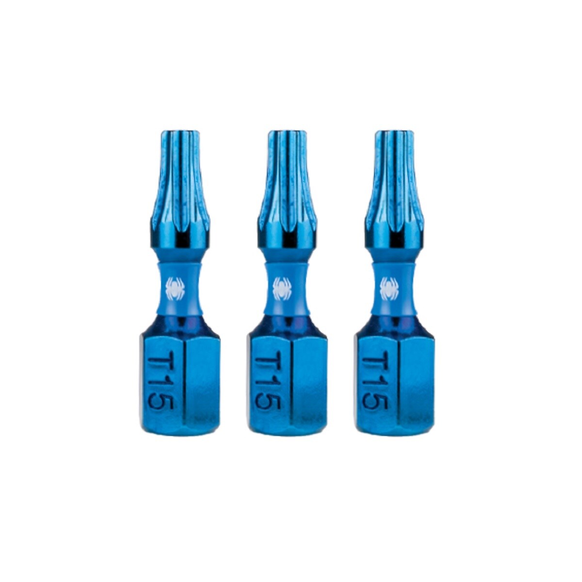 Spyder 19612 Mach-Blue 1/4-in x 1-in Torx Impact Driver Bit 3 -Piece