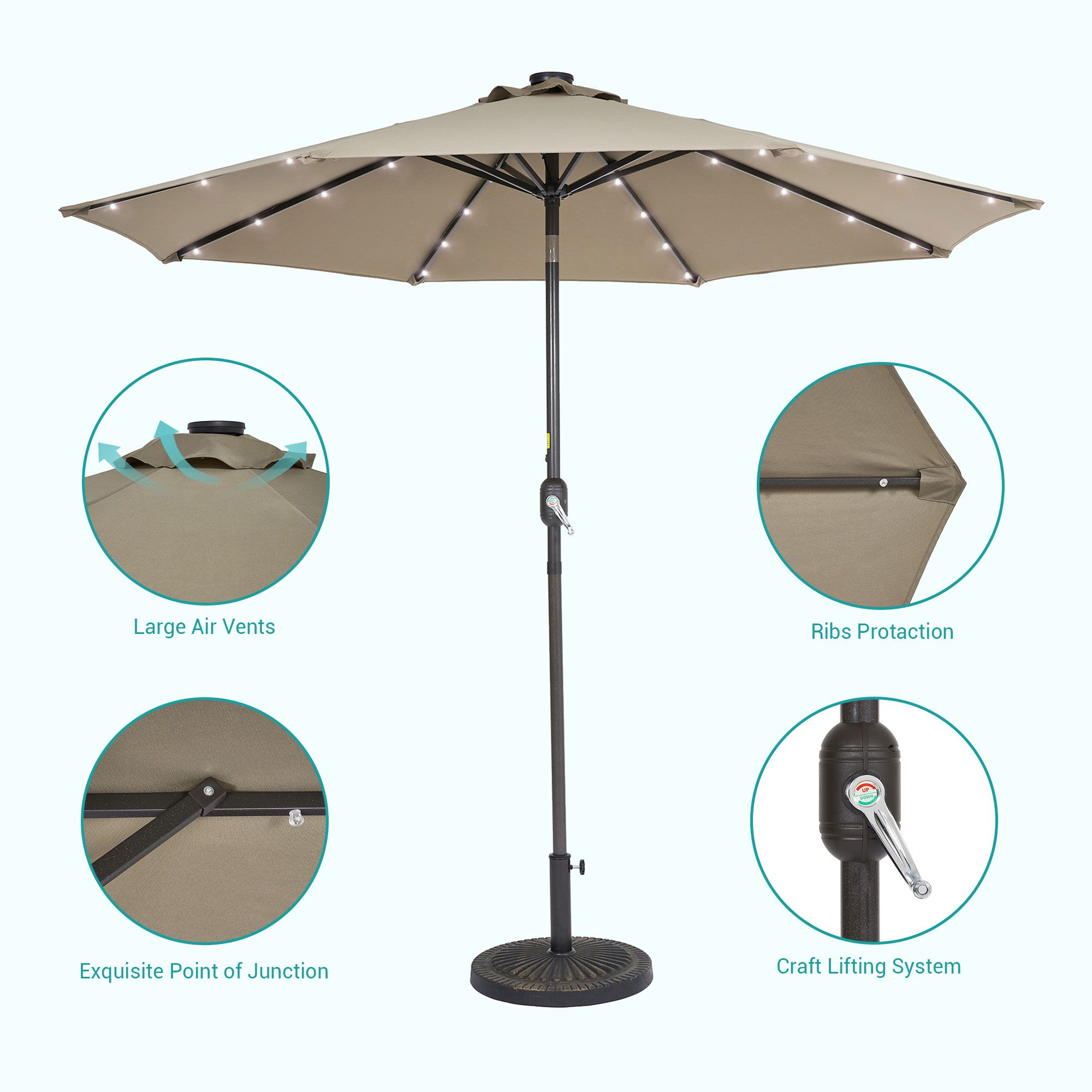 ACEGOSES LW-LED270TP Umbrellas-2 - View #3