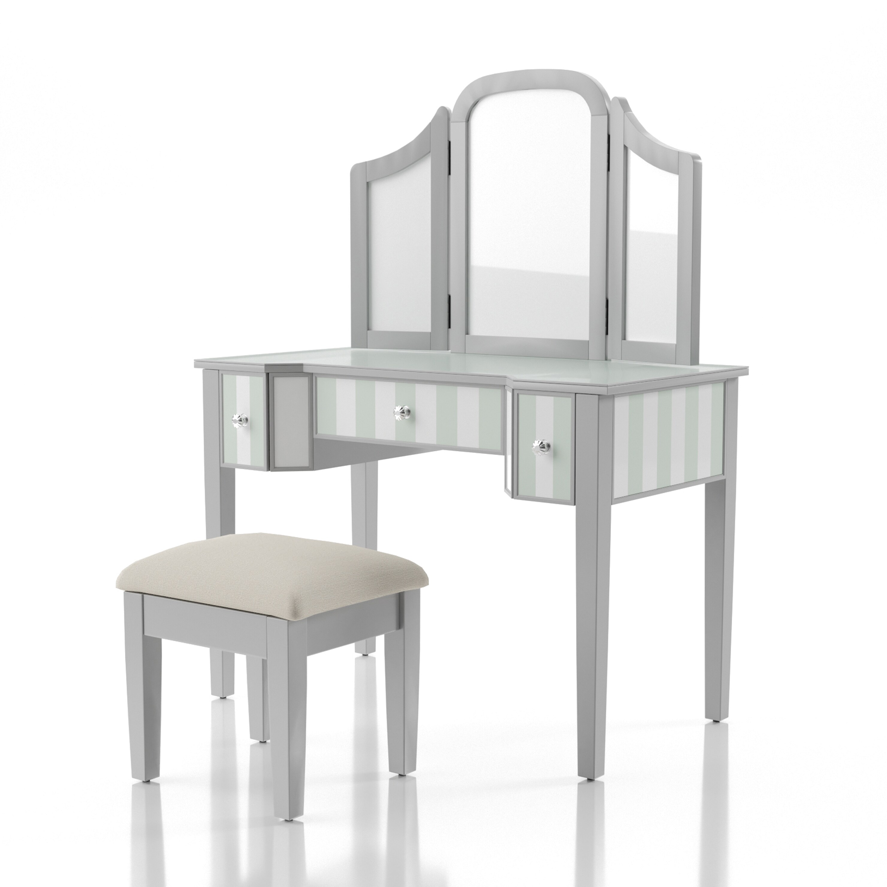 Furniture of America IDF-DK6361SV Bedroom-Vanities - View #2