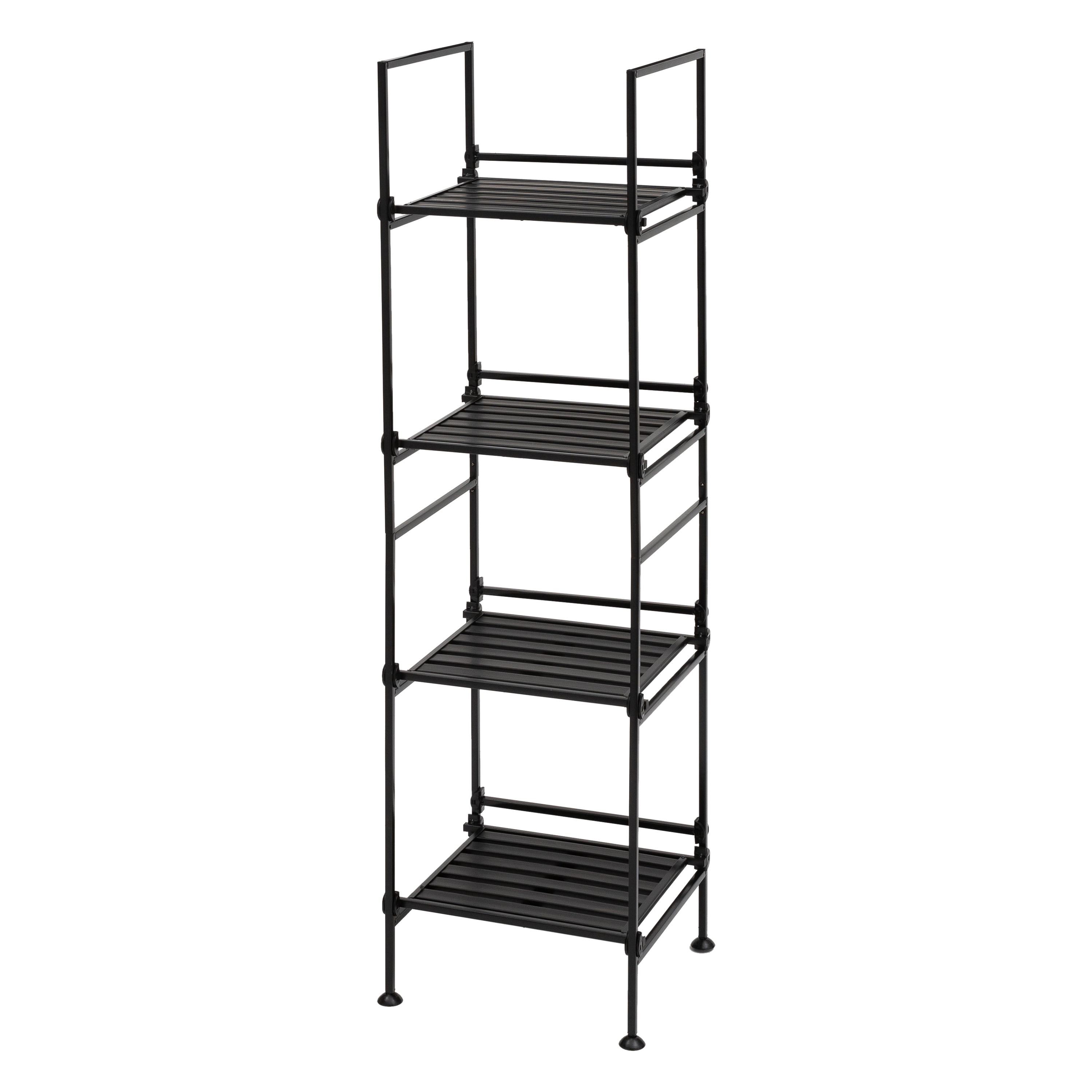 Organize It All Metal 4-tier Decorative Shelving Unit (11.35-in W X 13. 